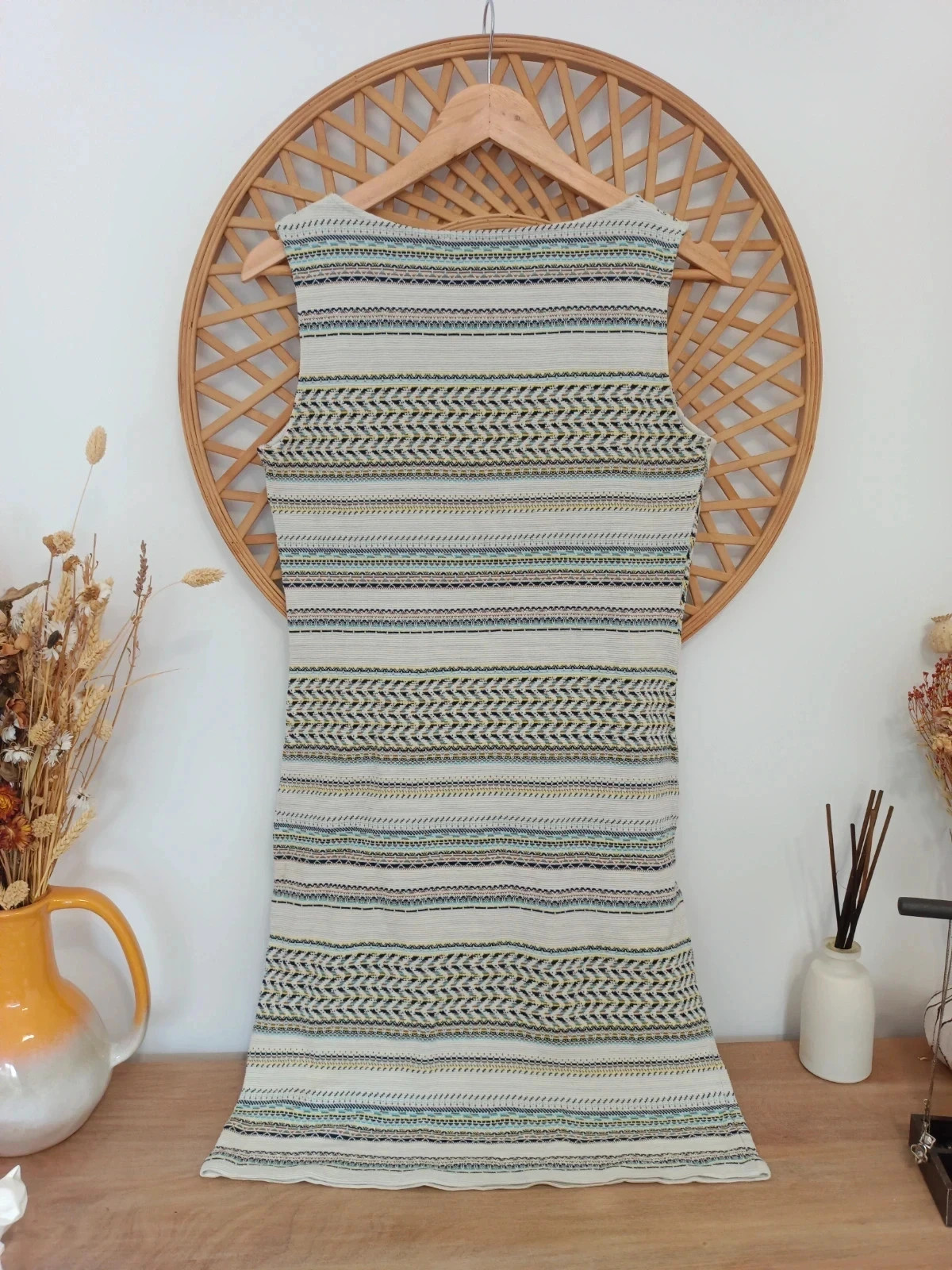 Vestido Grain de Malice de punto sin mangas, con diseño geométrico – Grain de Malice – taille S / 36 / 8 4