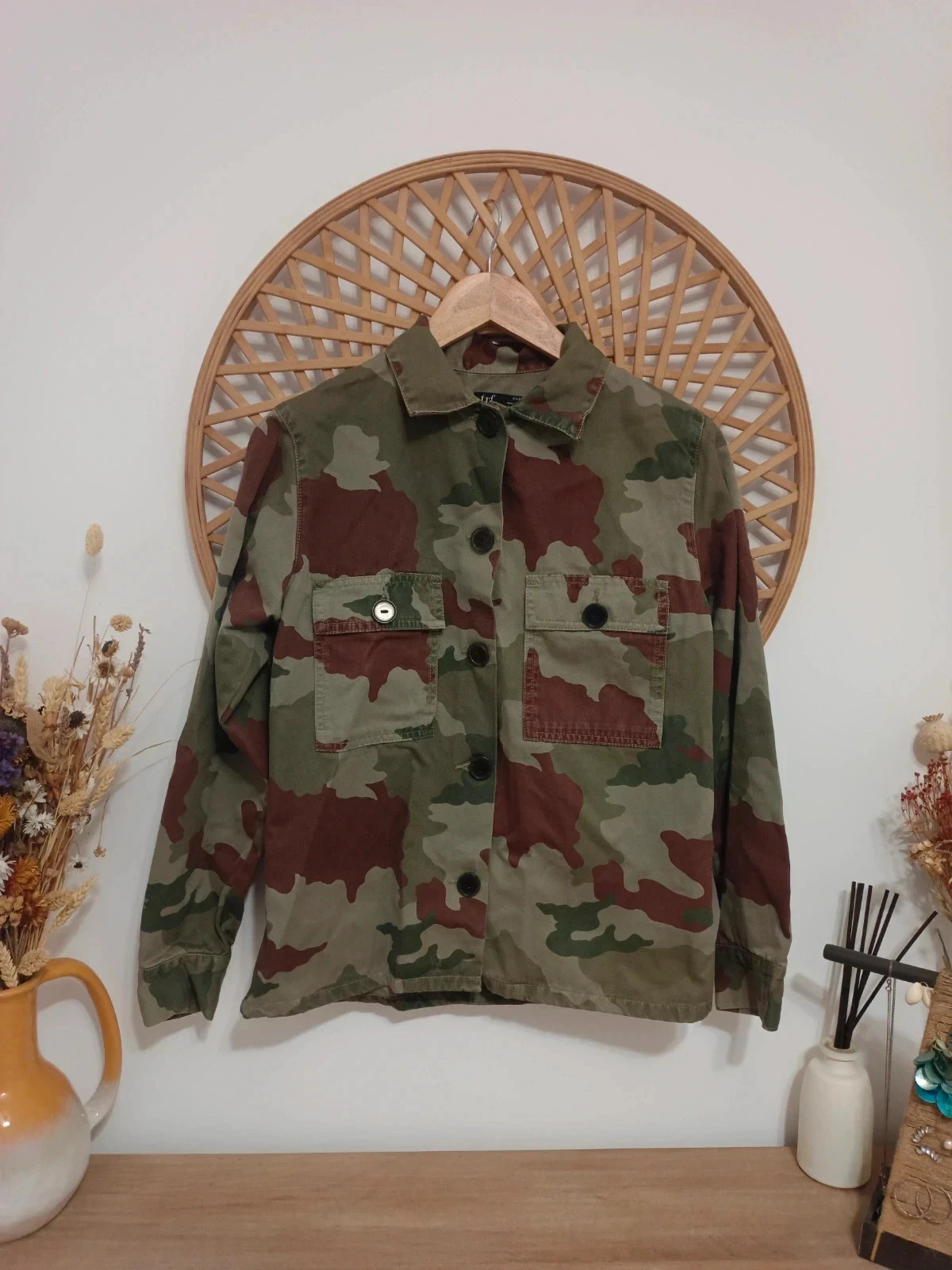 Zara TRF camouflage jacket military style / chaqueta camuflaje algodón – Zara Trafaluc – taille S / 36 / 8 2