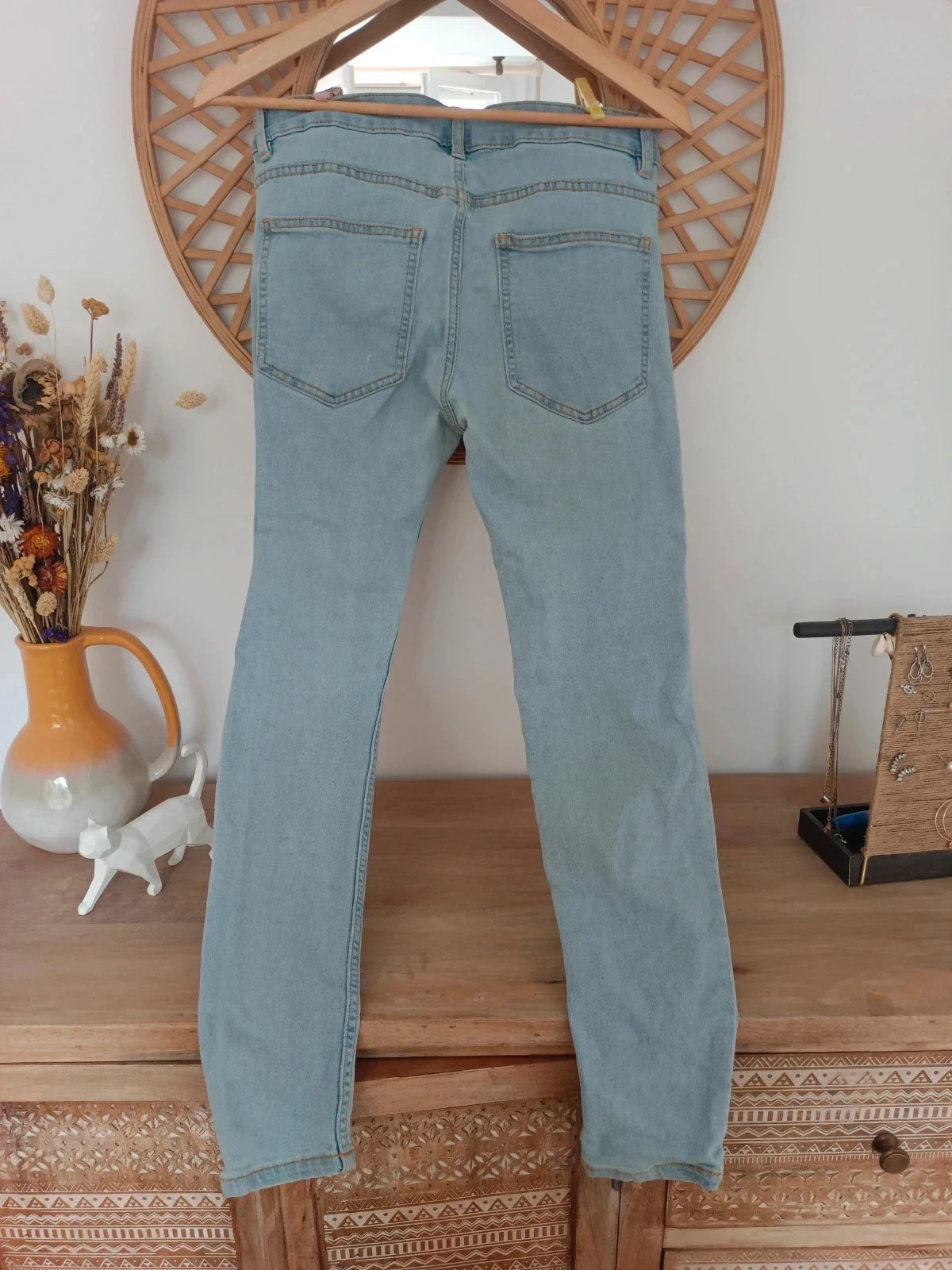 Pantalón vaquero pitillo/ Slim de Bershka – Bershka – taille M 2