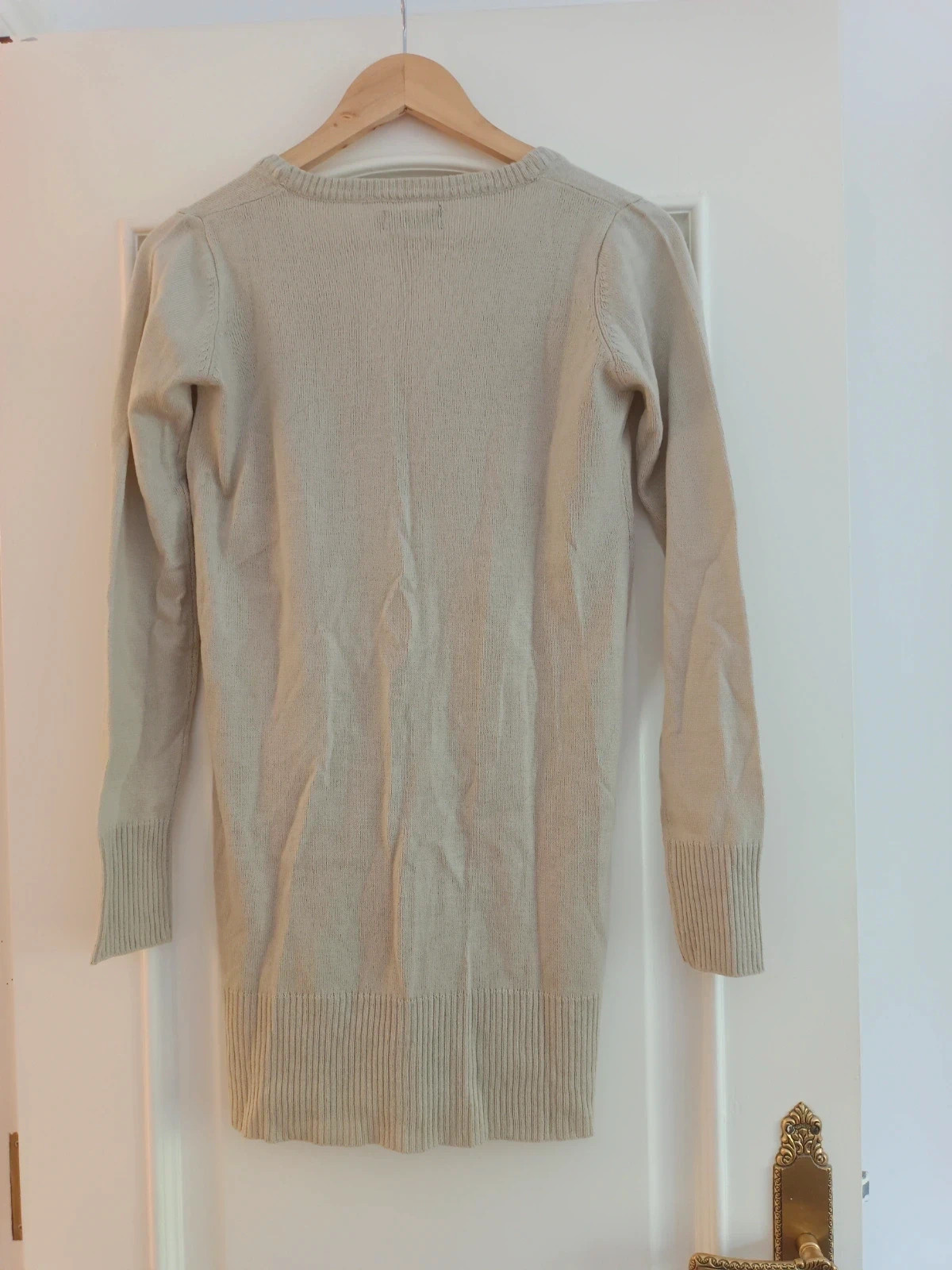 Cardigan beige New Saks S punto fino botones pockets soft knit chaqueta ligera – New Saks – taille S / 36 / 8 4