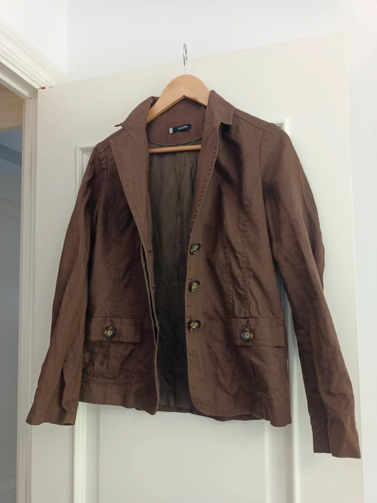 Blazer marrón de lino Escorpion – talla S – Escorpion – taille S / 36 / 8 3