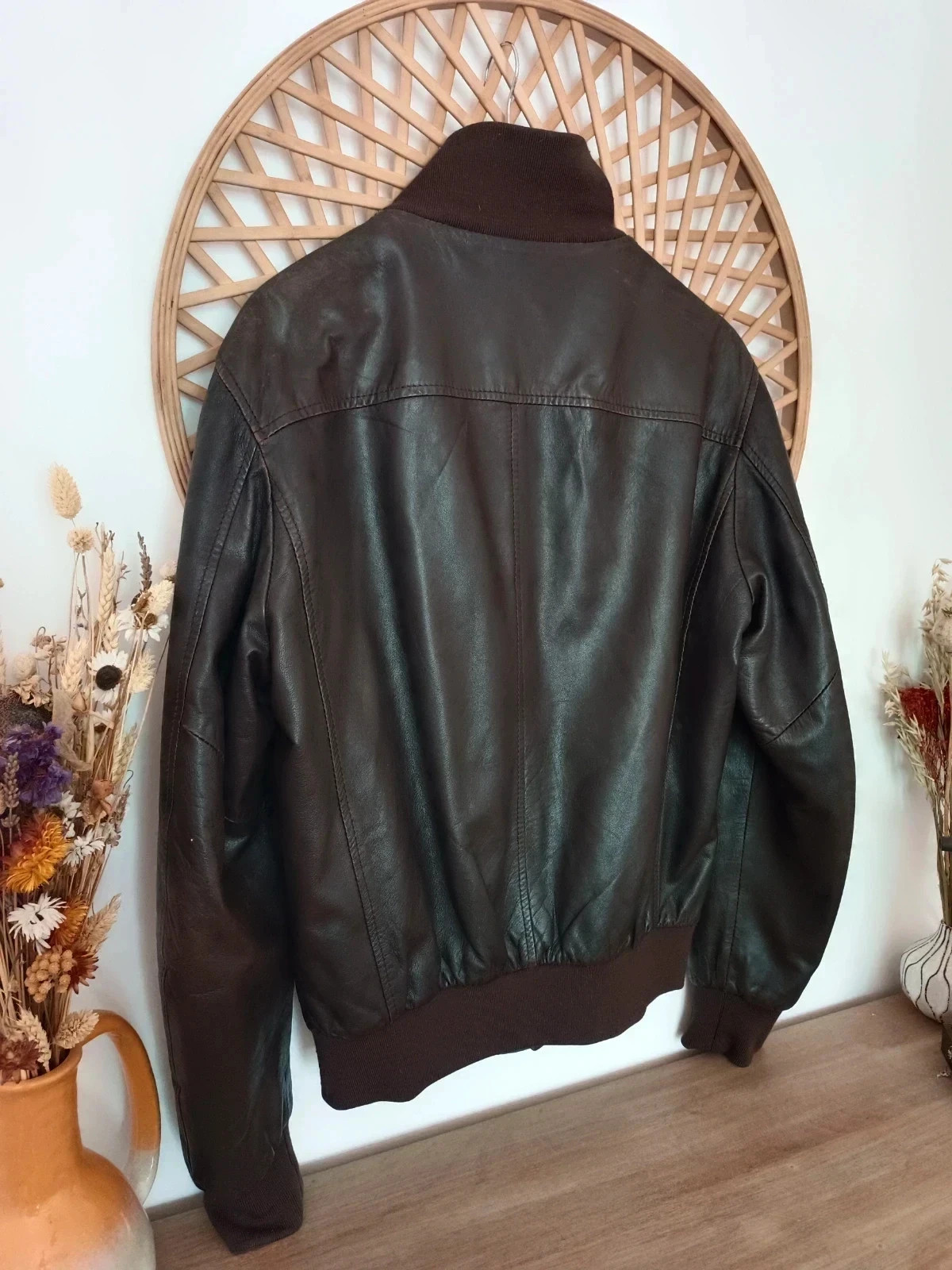 chaqueta premium vintage de cuero auténtico de la colección Brookshield Leather Collection – Brooksfield – taille L 5