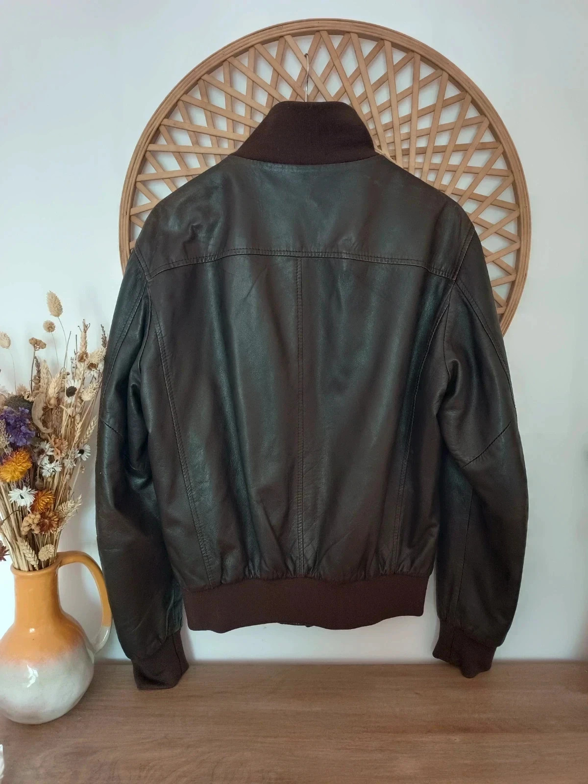 chaqueta premium vintage de cuero auténtico de la colección Brookshield Leather Collection – Brooksfield – taille L 4