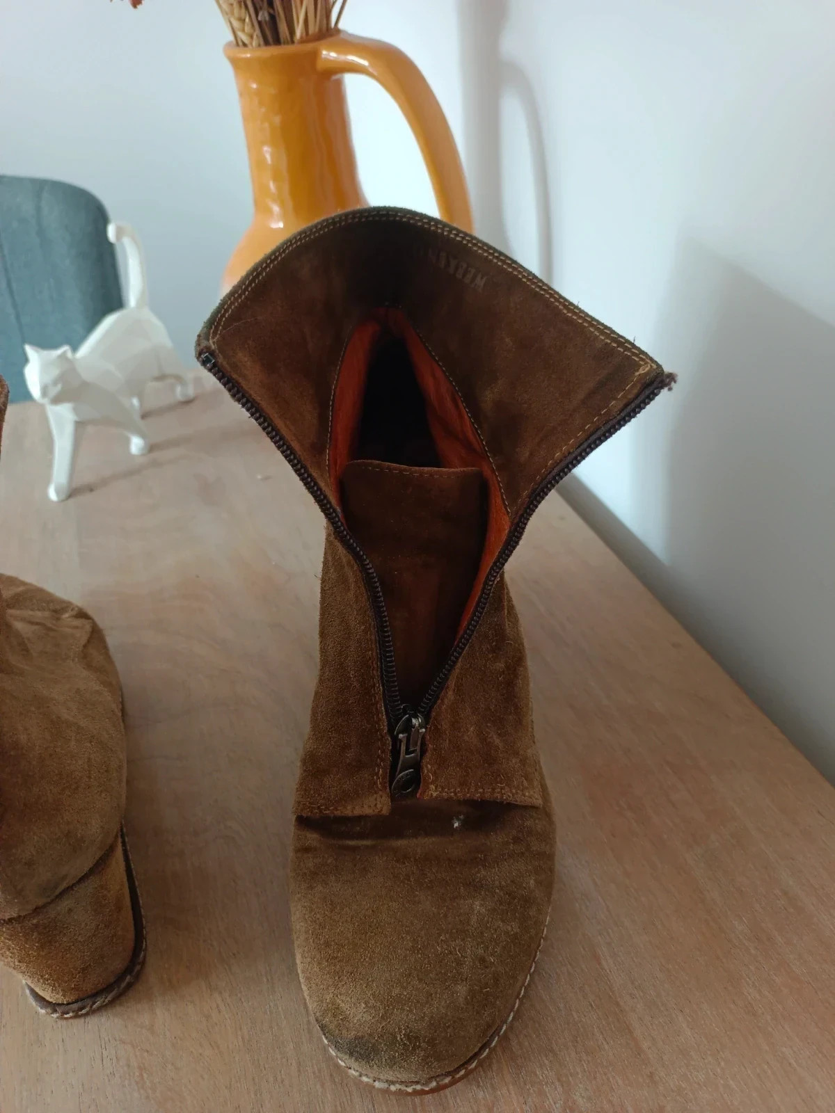 Pedro Miralles Suede Ankle Boots Botines Cuña Piel Ante Brown Chic – Pedro Miralles – taille 39 3