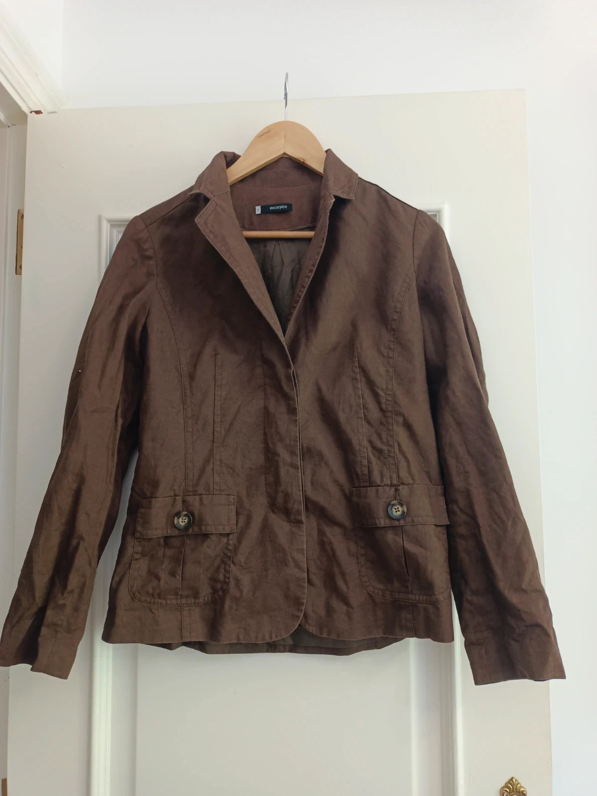 Blazer marrón de lino Escorpion – talla S – Escorpion – taille S / 36 / 8 2