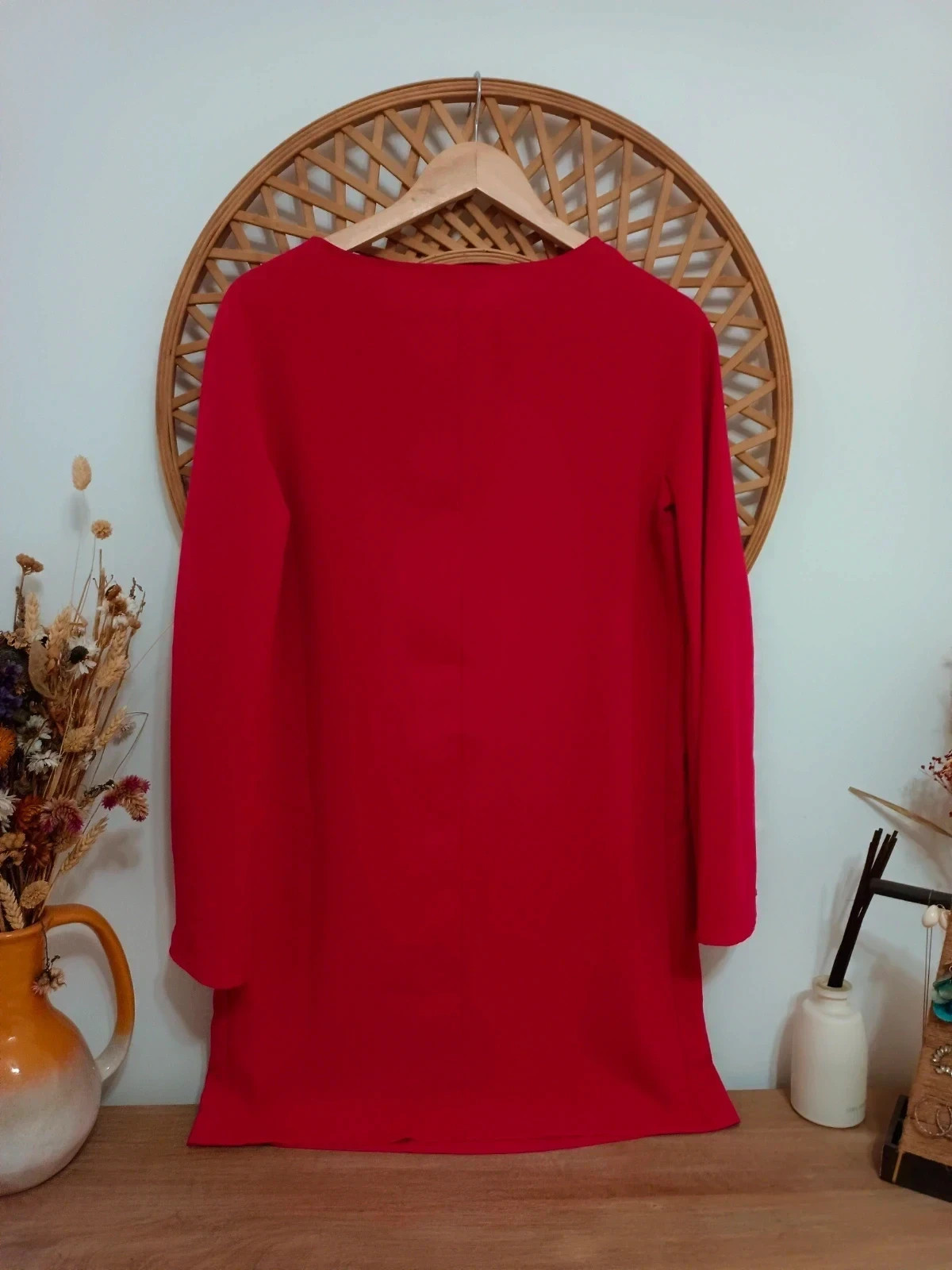 Vestido ZARA fucsia elegante / pink chic dress / robe rose vibrante / abito fucsia raffinato – Zara – taille S / 36 / 8 5
