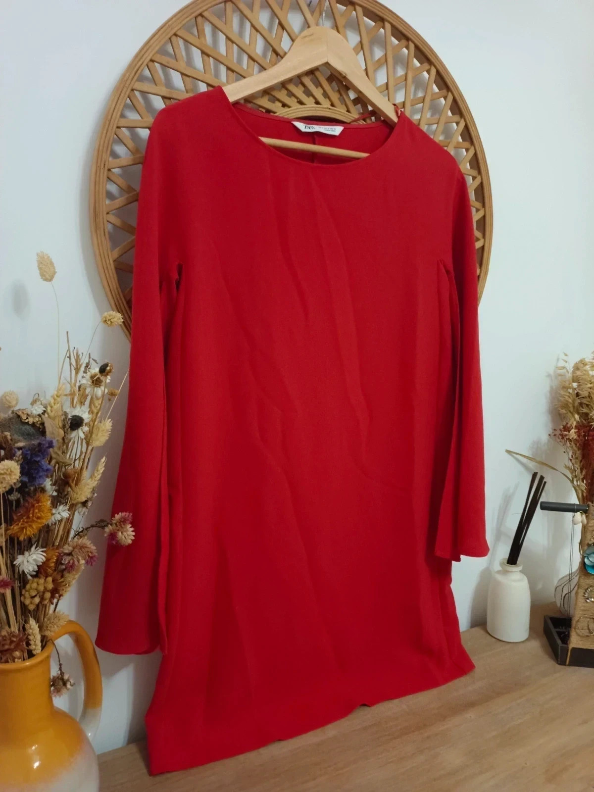 Vestido ZARA fucsia elegante / pink chic dress / robe rose vibrante / abito fucsia raffinato – Zara – taille S / 36 / 8 3