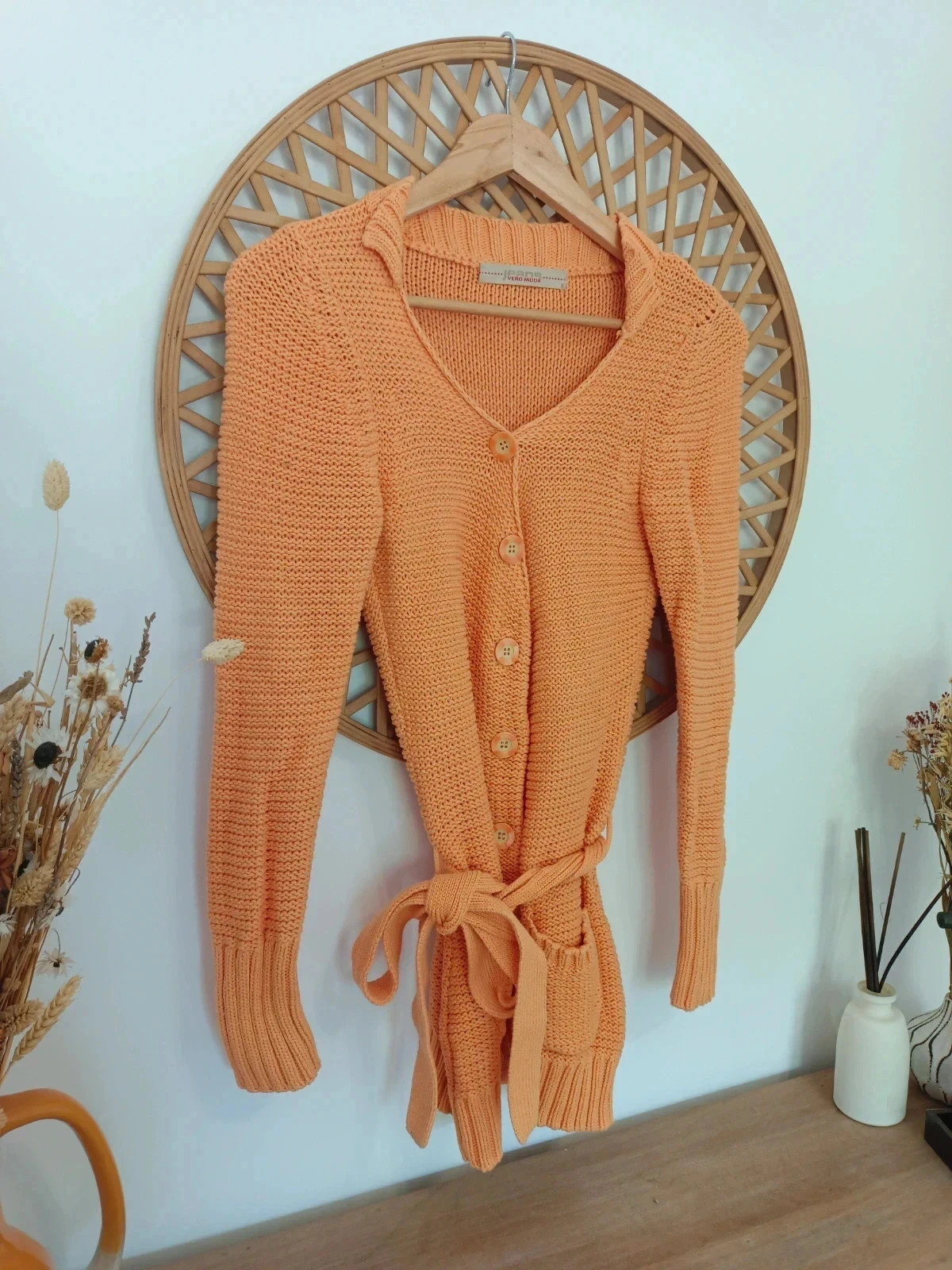 Cárdigan largo naranja Vero Moda Ceina talla S – Vero Moda – taille S / 36 / 8 3