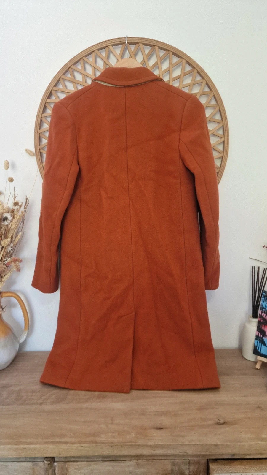 Abrigo Comptoir des Cotonniers lana cachemir teja · Wool Cashmere Coat · Manteau Laine – Comptoir des Cotonniers – taille XS / 34 / 6 4