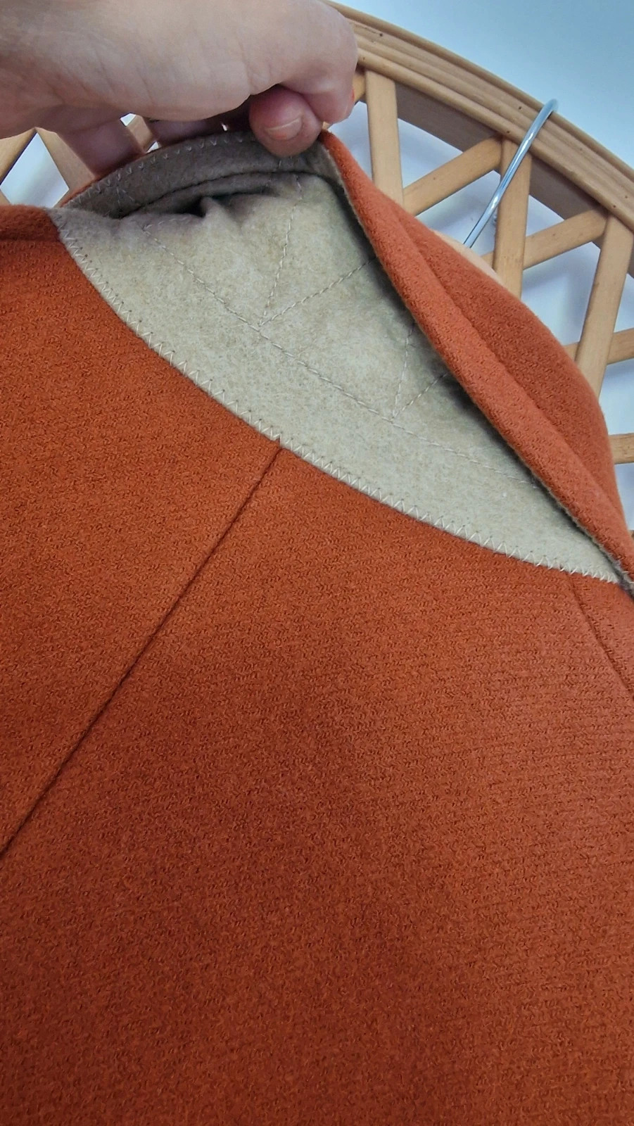 Abrigo Comptoir des Cotonniers lana cachemir teja · Wool Cashmere Coat · Manteau Laine – Comptoir des Cotonniers – taille XS / 34 / 6 5