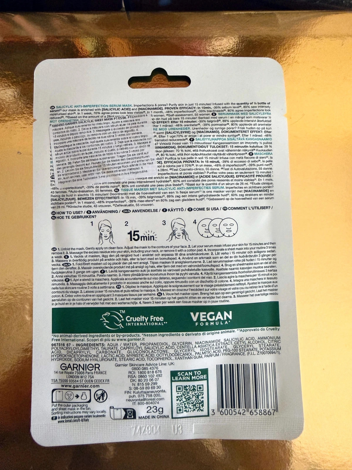 💧Garnier Pure Active Mascarilla Ácido Salicílico | antiimperfecciones💧 – Garnier 2