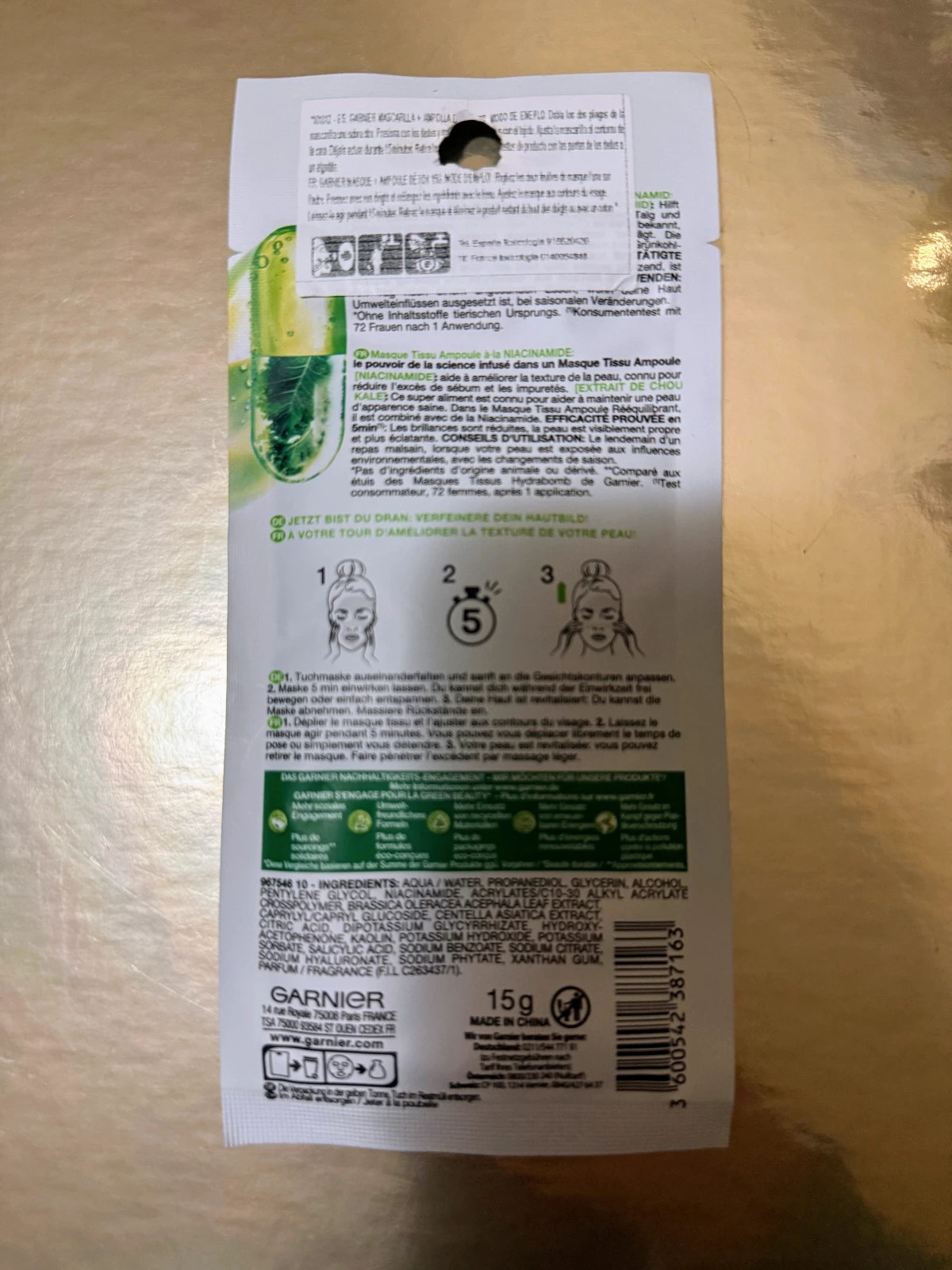 🌸Garnier SkinActive Niacinamide Limited Edition Mascarilla Ampoule | nueva🌸 – Garnier 2