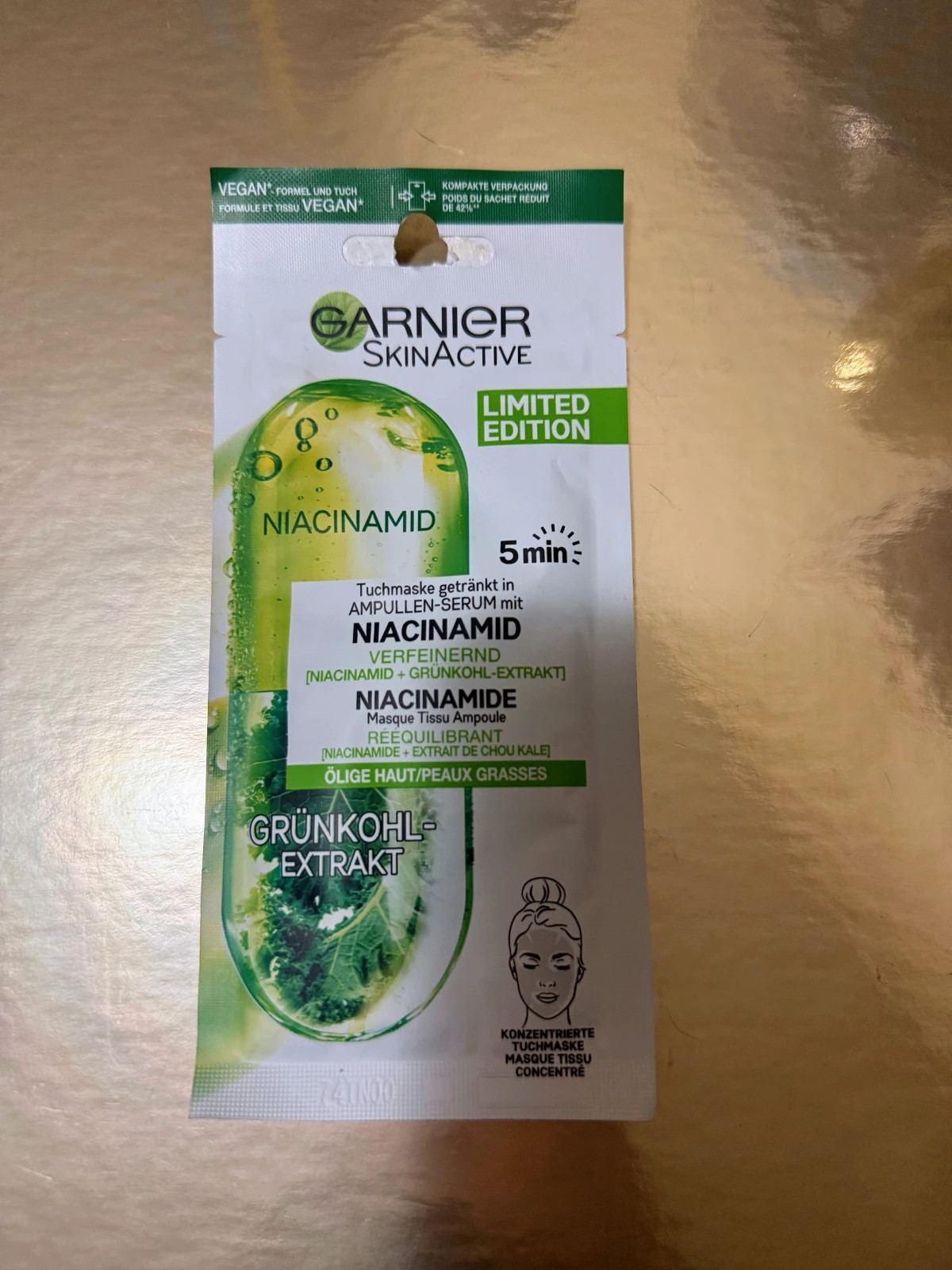 🌸Garnier SkinActive Niacinamide Limited Edition Mascarilla Ampoule | nueva🌸