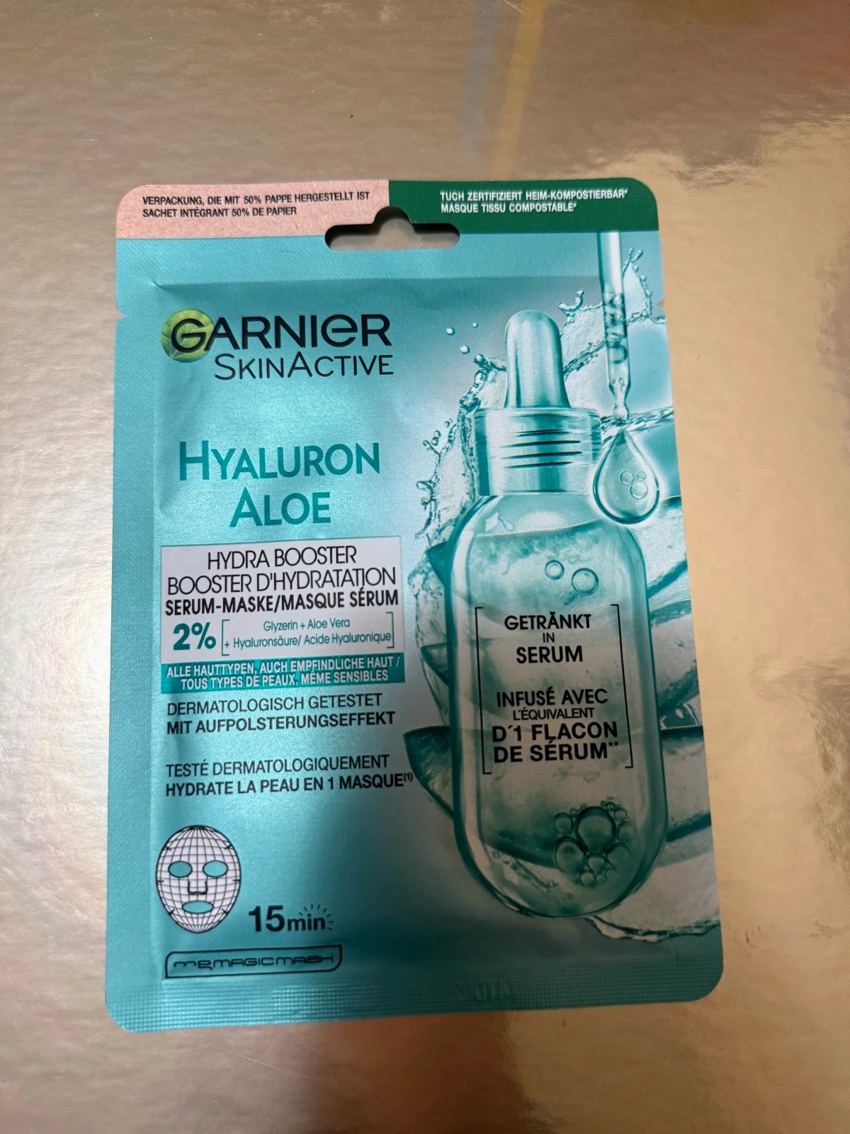 🌿Garnier SkinActive Hyaluron Aloe Hydra Booster Serum Maske | nueva mascarilla hidratante🌿