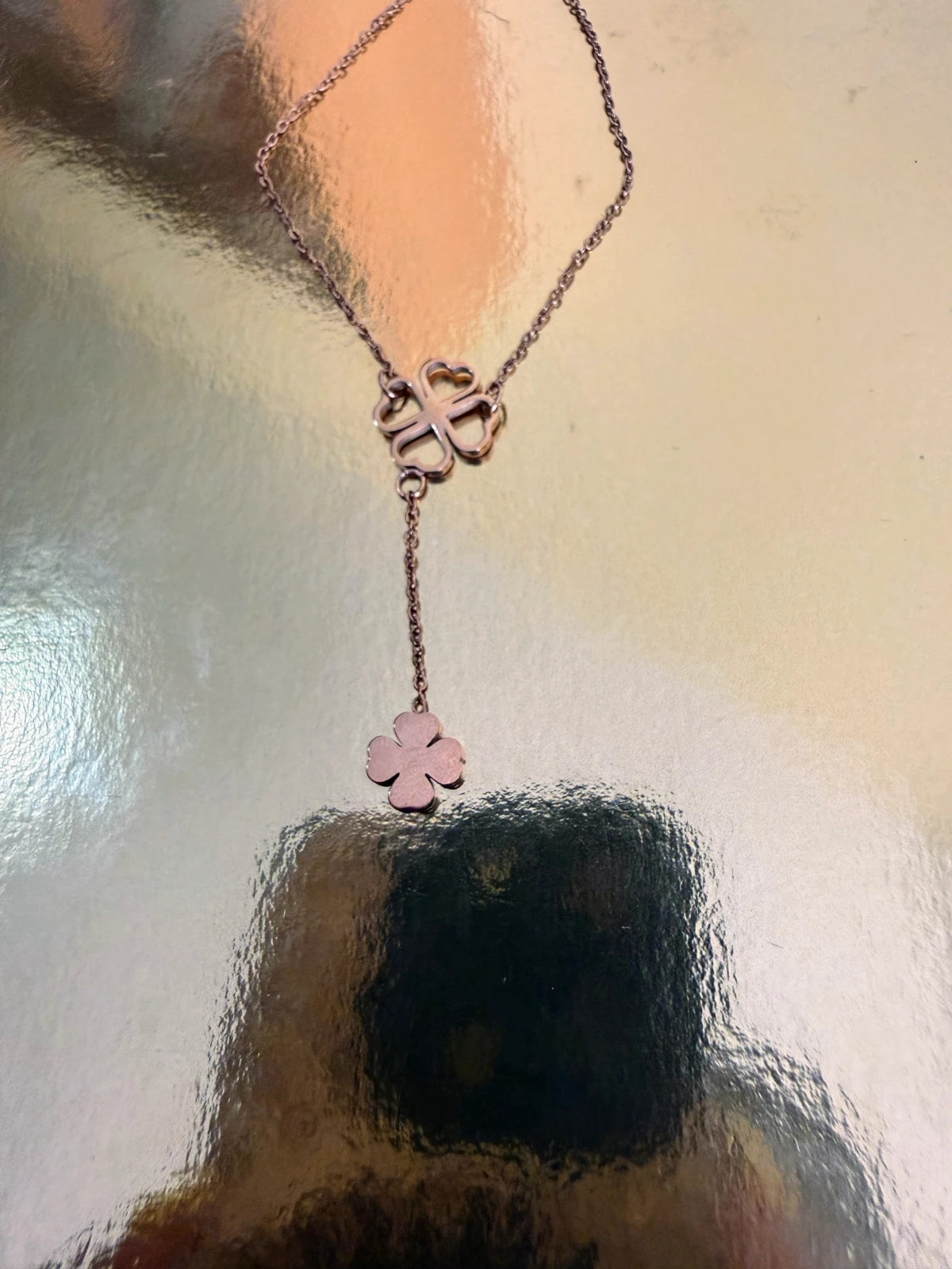 💛Pulsera Acero Rosa Dorado Trébol – Nueva💛 – Local 3