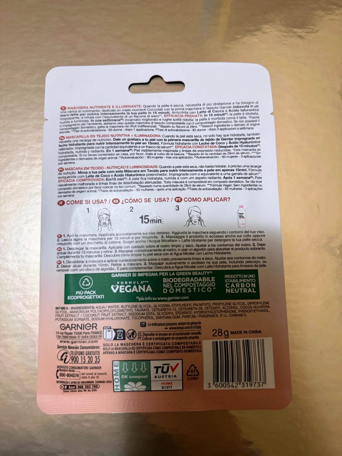 🌿Garnier SkinActive Nutri-Bomb Mascarilla en Tejido Nutritiva + Iluminadora🌿 – Garnier 2