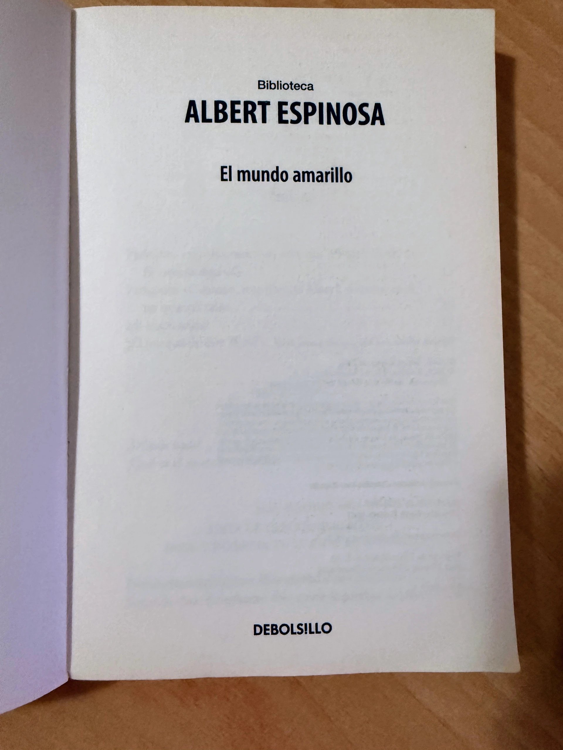 💛Albert Espinosa El mundo amarillo edición bolsillo – Nuevo sin leer 3