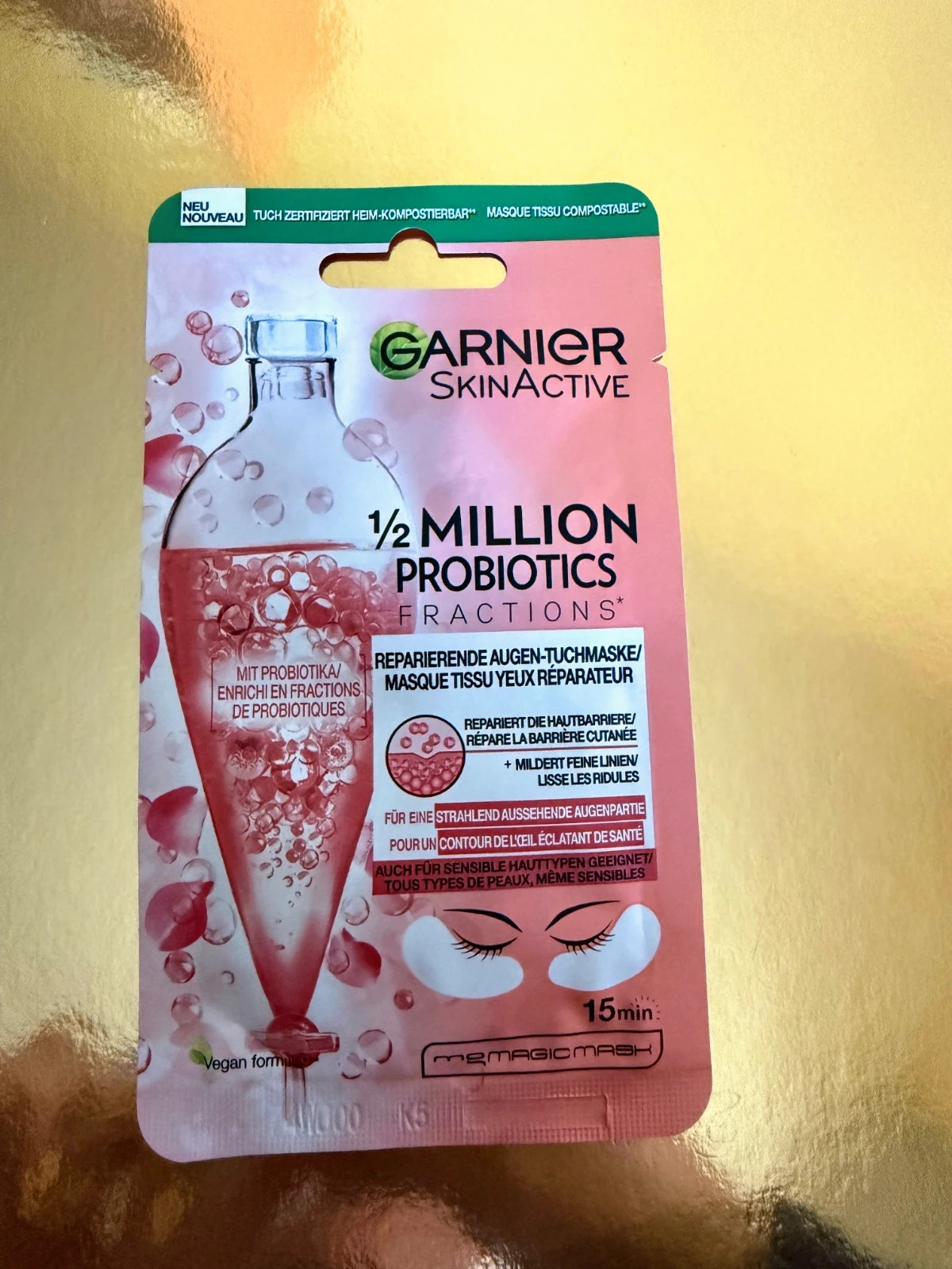 💖Garnier SkinActive Mascarilla Ojos Reparadora con Probióticos – Nueva sin abrir💖