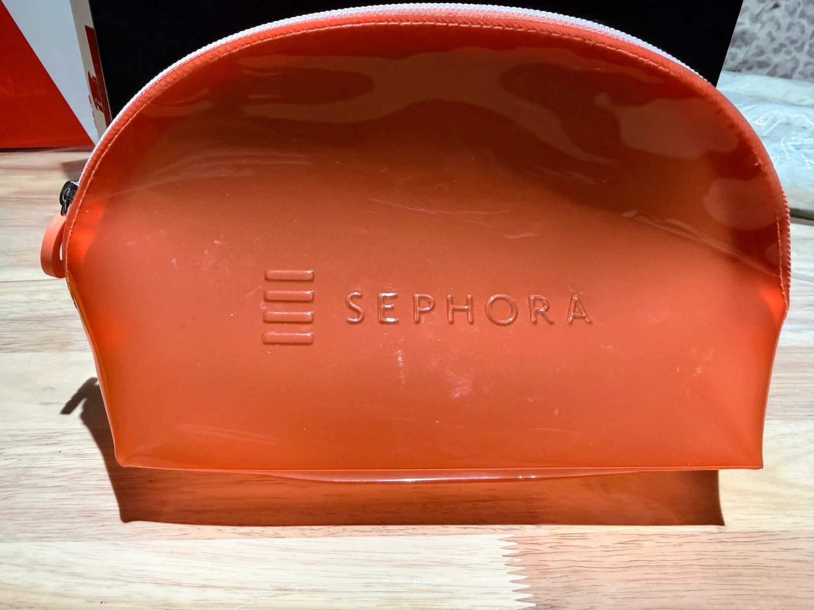 🧡Neceser Sephora Naranja Translúcido – Organizador maquillaje nuevo