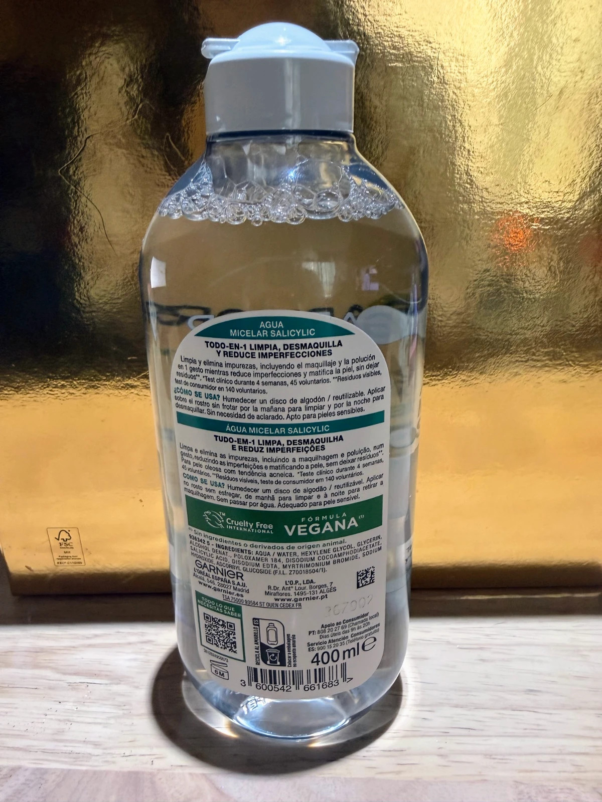💚Garnier Agua Micelar con Ácido Salicílico 400 ml | piel grasa y poros💚 – Garnier 3