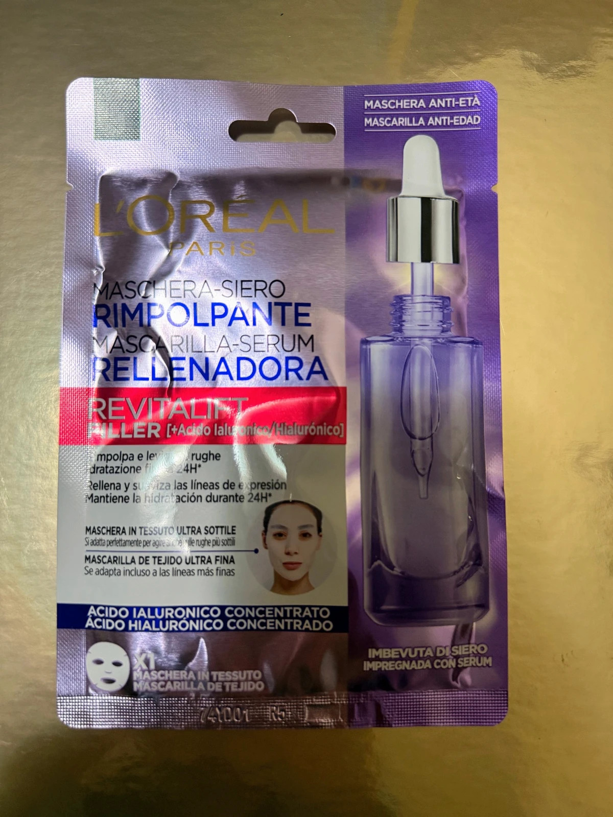 🌿L’Oréal Paris RevitaLift Filler mascarilla Ácido Hialurónico 28g | nueva mascarilla facial🌿