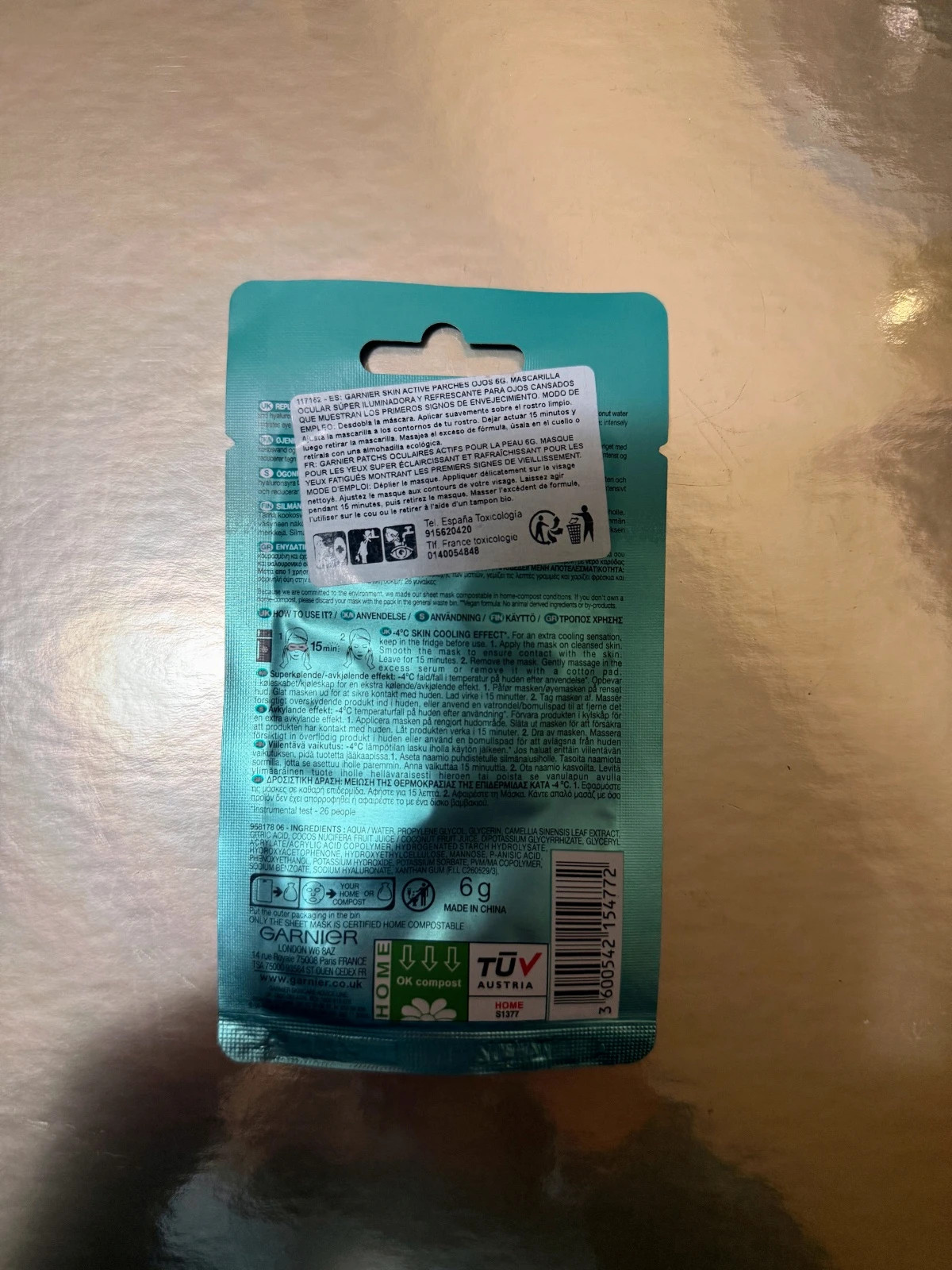 Garnier SkinActive Moisture Bomb Eye Sheet Mask | nuevos parches hidratantes ojos – Garnier 2