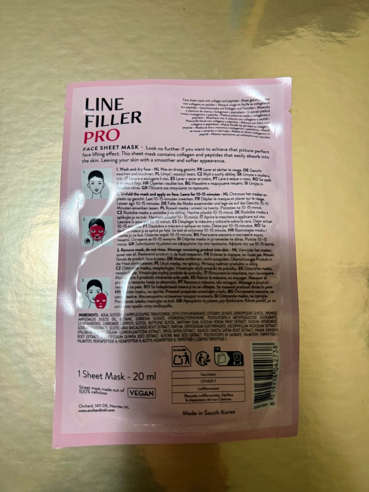 The Mask Dr. Line Filler Pro Collagen + Peptides Sheet Mask | nueva mascarilla intensiva anti-edad – the MASK Dr. 2