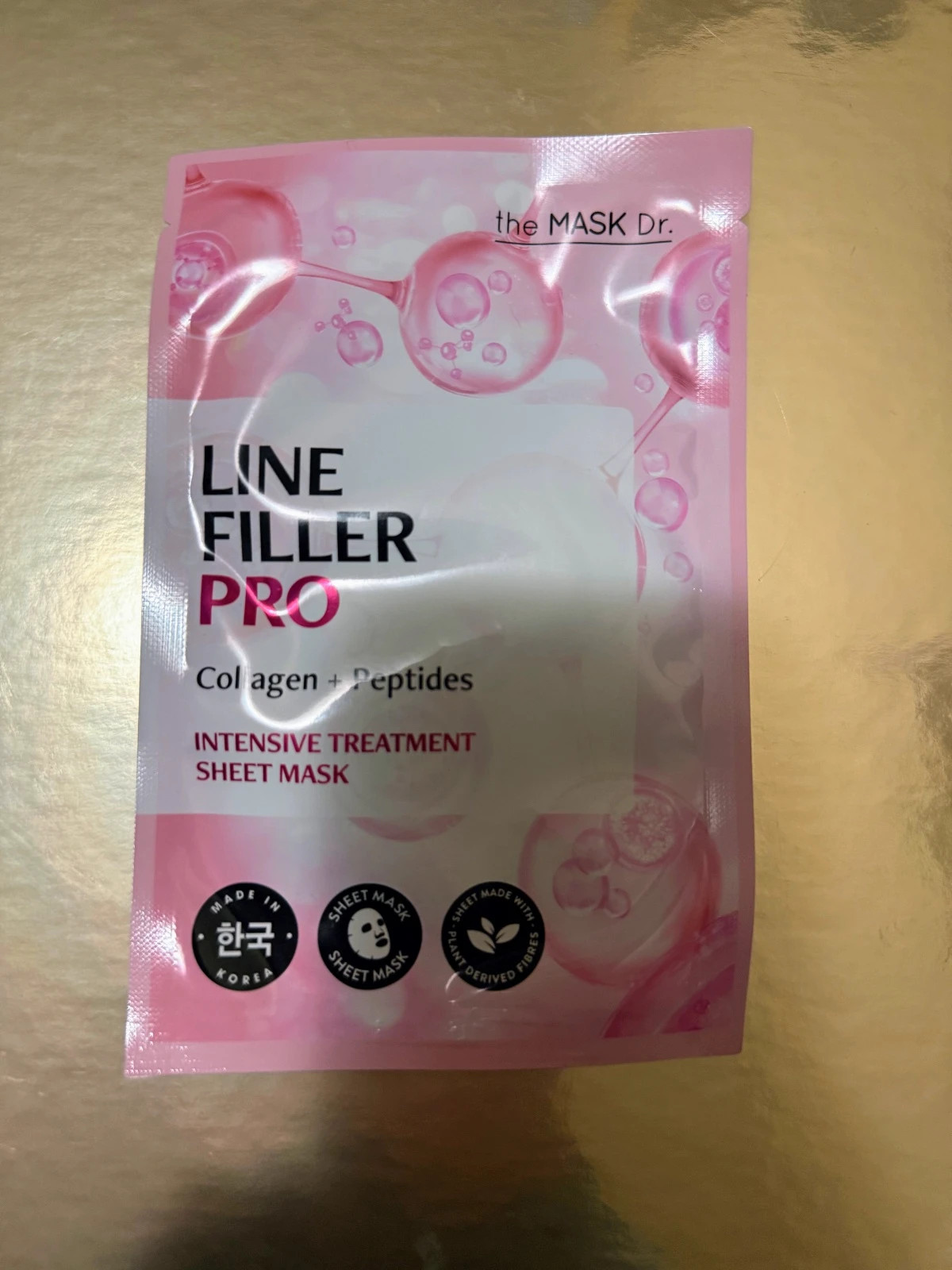 The Mask Dr. Line Filler Pro Collagen + Peptides Sheet Mask | nueva mascarilla intensiva anti-edad