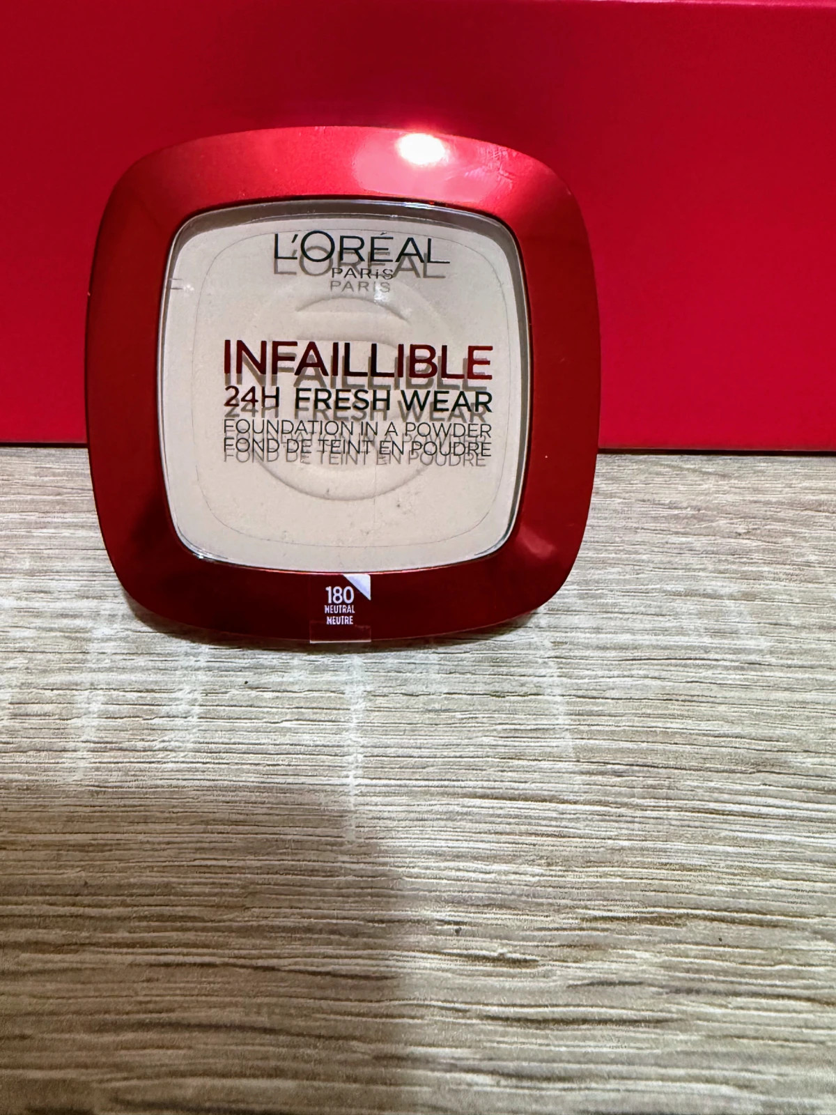 L’Oréal Infallible 24H Fresh Wear Polvo Base 180 Neutral | cobertura natural y duradera