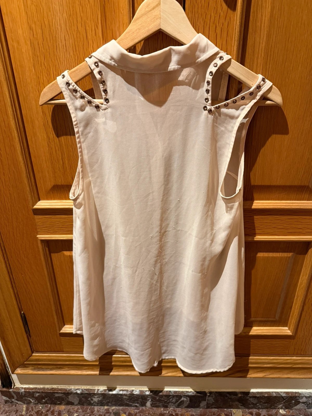 👚 Blusa Tally Weijl 👚 sin mangas con tachuelas | talla XS muy buen estado – Tally Weijl – taille XS / 34 / 6 2