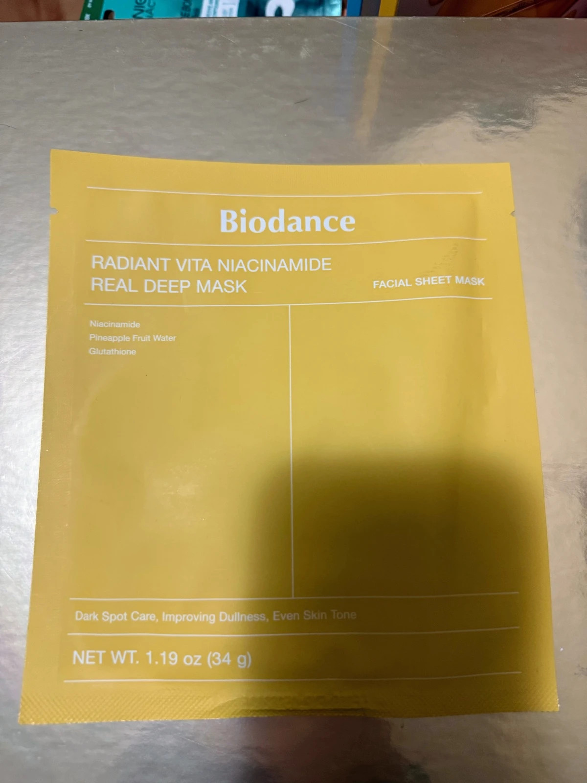 🌿Biodance Radiant Vita Niacinamide Real Deep Mask 34g | nueva mascarilla facial🌿