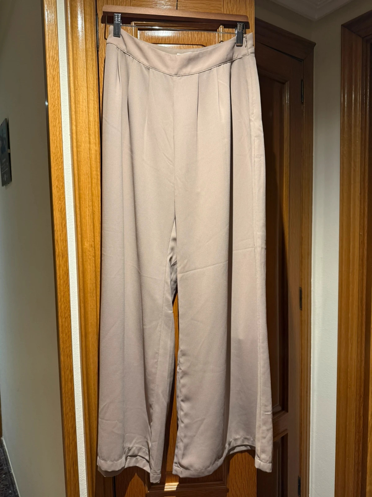 🤎Pantalón beige La Morena 🤎 de vestir con pinzas | talla S