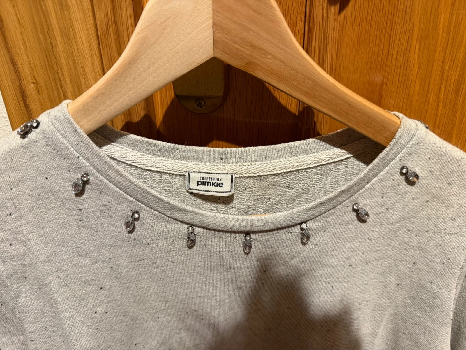 🤍Jersey gris Pimkie 🤍 con perlas y detalle camisa | talla S – Pimkie – taille S / 36 / 8 3