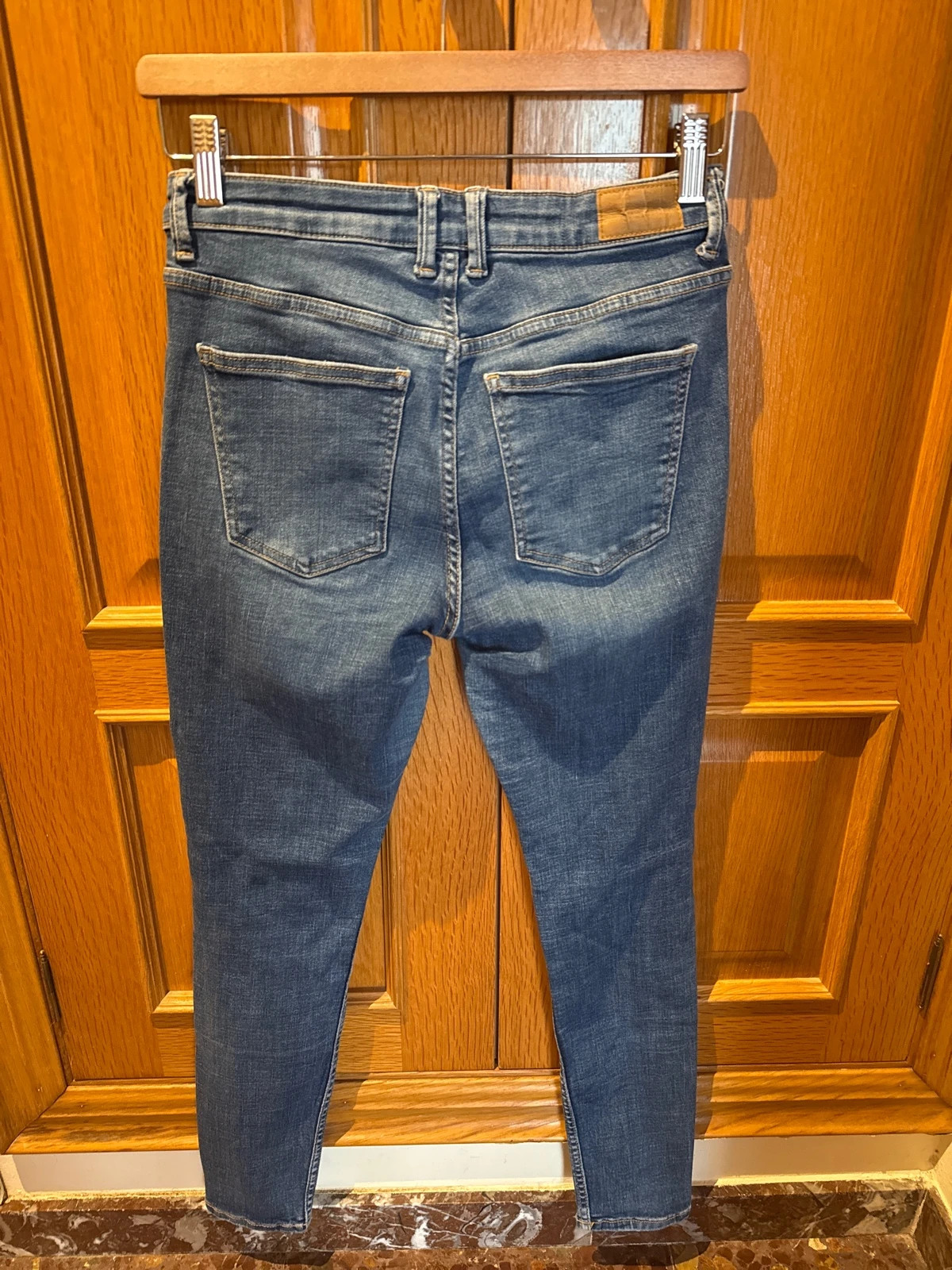 👖 Pantalón vaquero pitillo rotos👖 talla M / 38 | azul marino – Bershka – taille M / 38 / 10 2
