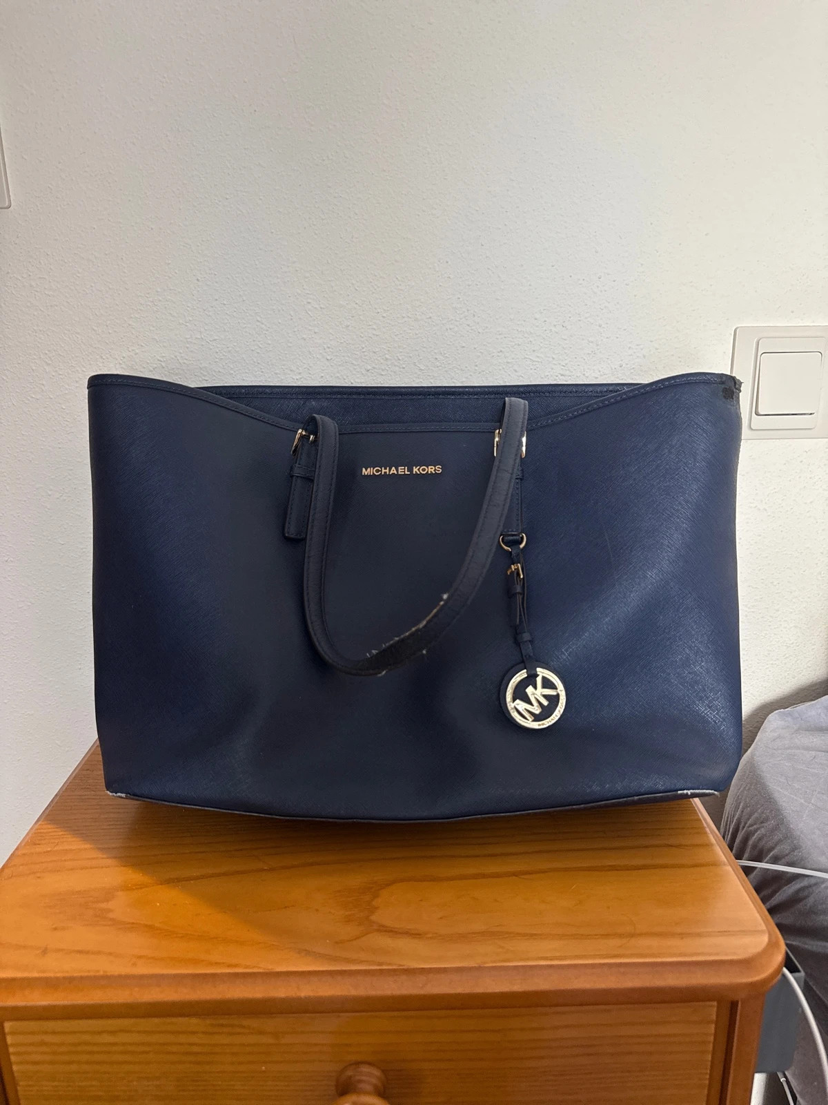 👜 Bolso tote Michael Kors azul marino👜 | muy buen estado