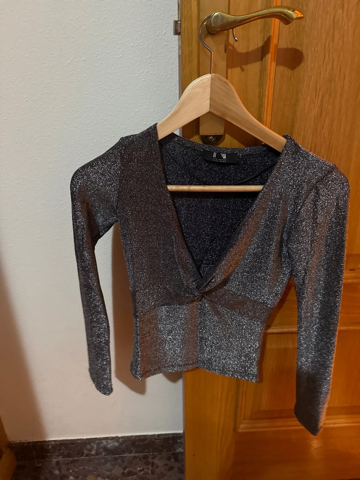 👚Top con brillantes 👚 elegante | talla XS | Nuevo sin etiquetas