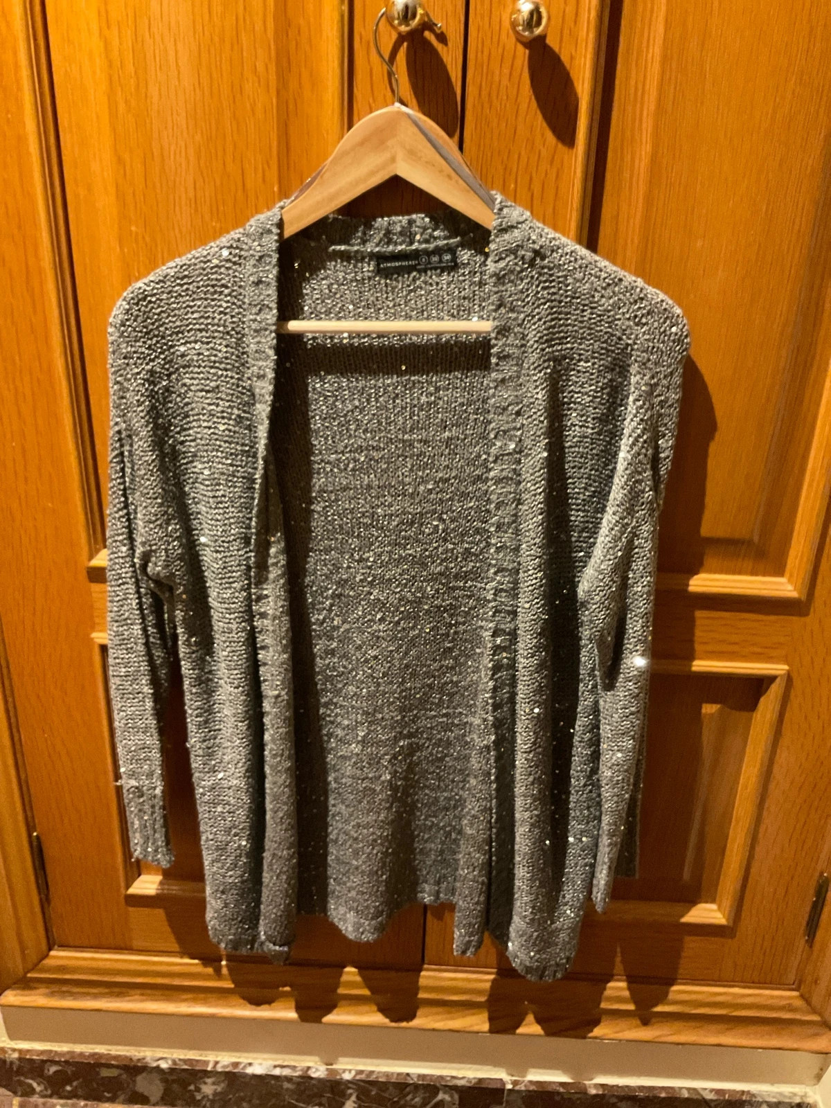 🧥 Chaqueta con brillos 🧥 plateado/gris | talla S / 36 / 8 | muy buen estado – Primark – taille S / 36 / 8