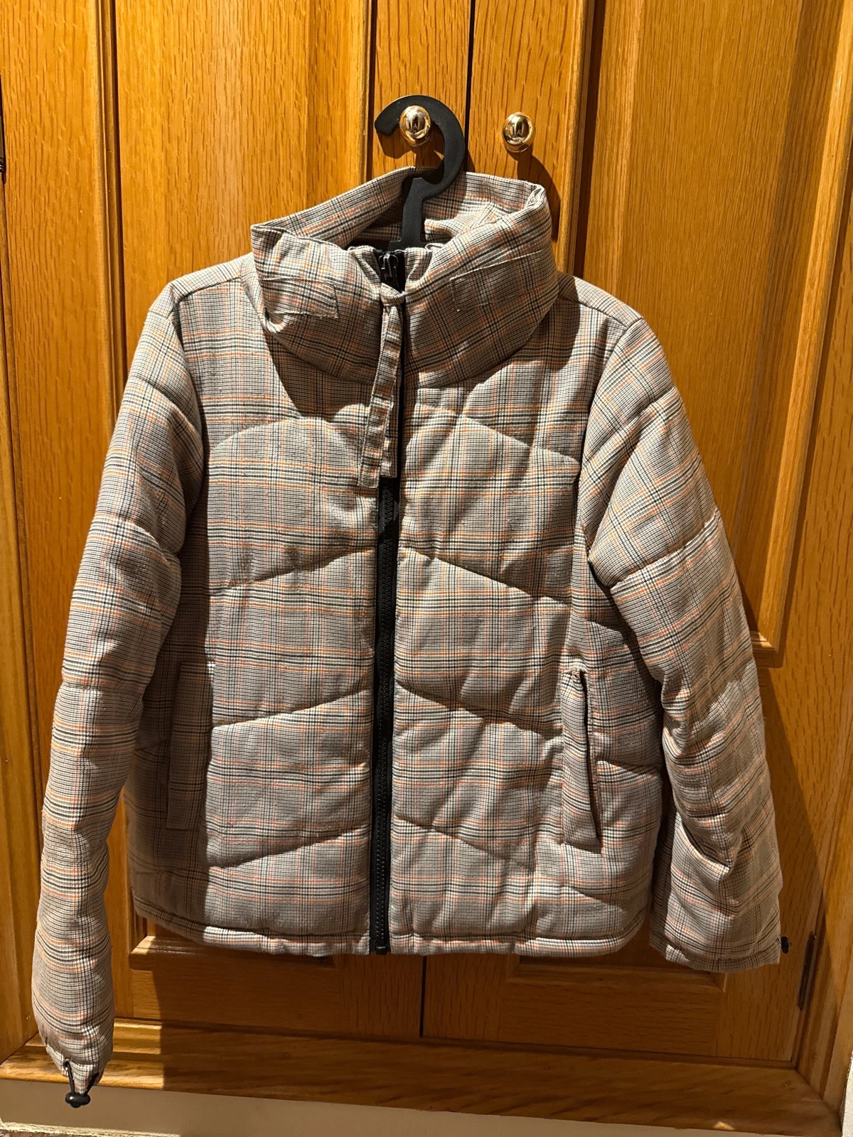 🧥 Abrigo de Cuadros Clásico Talla S – Muy Buen Estado🧥