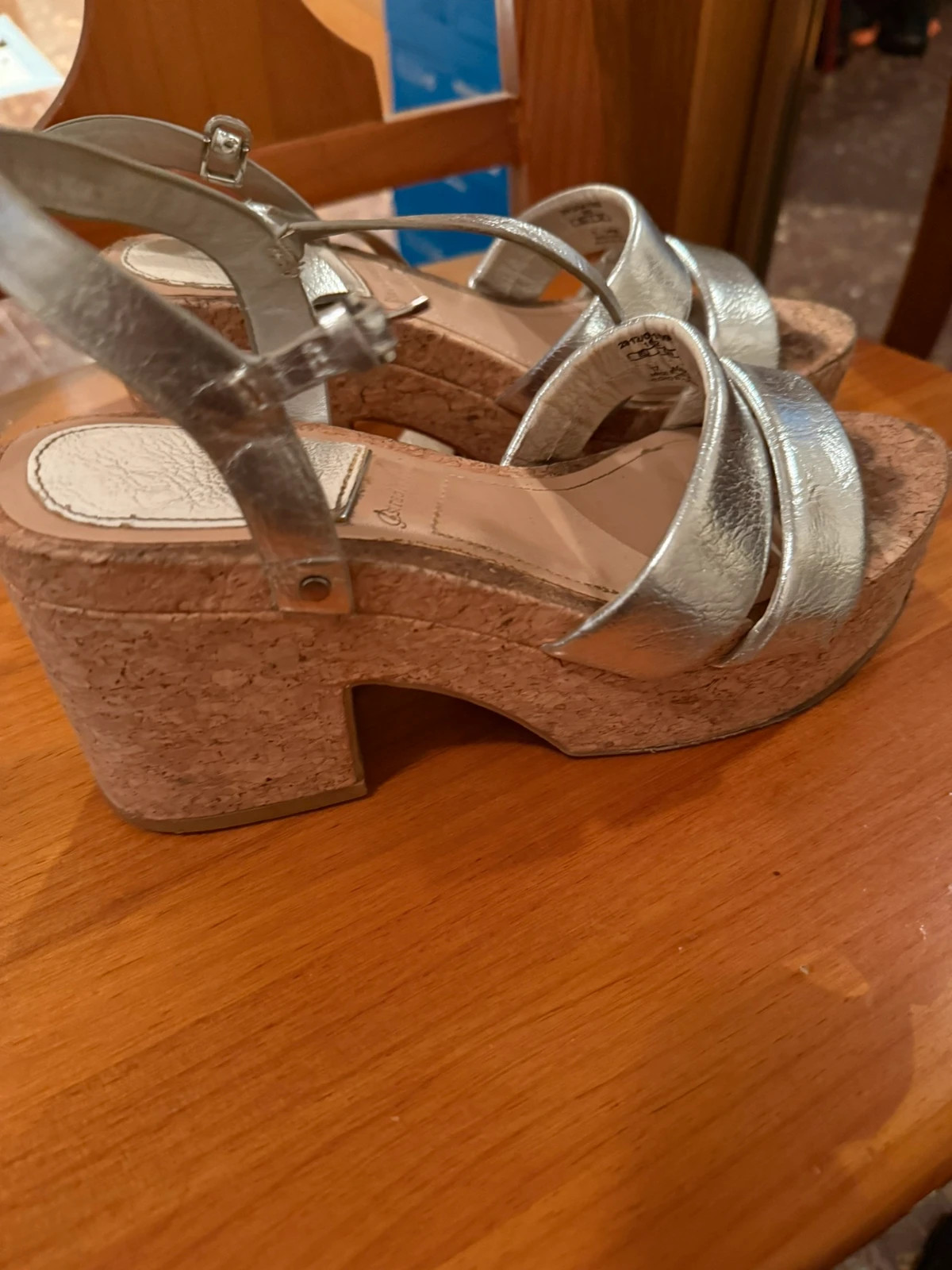👠 Sandalias Tacón Plateadas Stradivarius Talla 37 – Metalizadas👠 – Stradivarius – taille EU 37 2