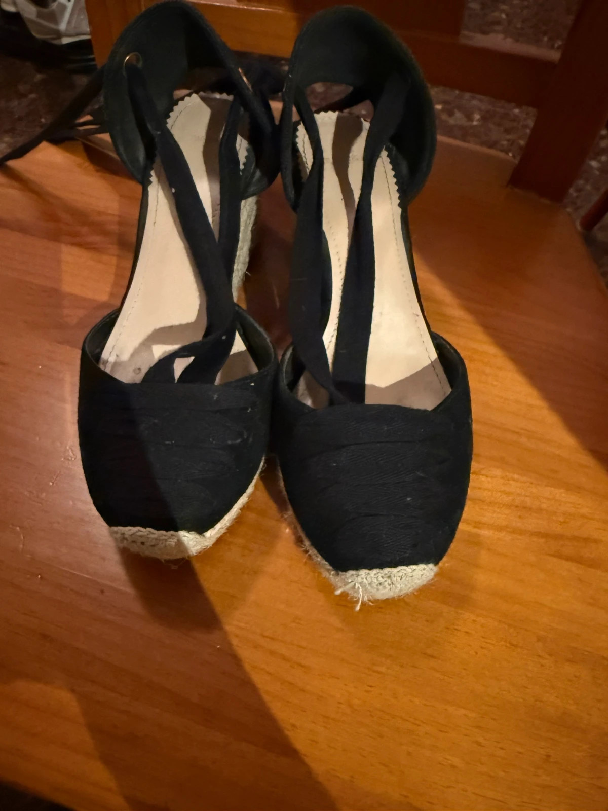 👡Alpargatas Negras Clásicas Talla 36 – Muy Buen Estado👡