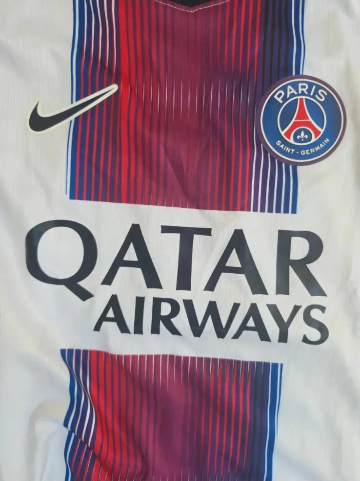 Maillot Paris Blanc D. Doué 14 - Taille L  – Nike – taille L 6