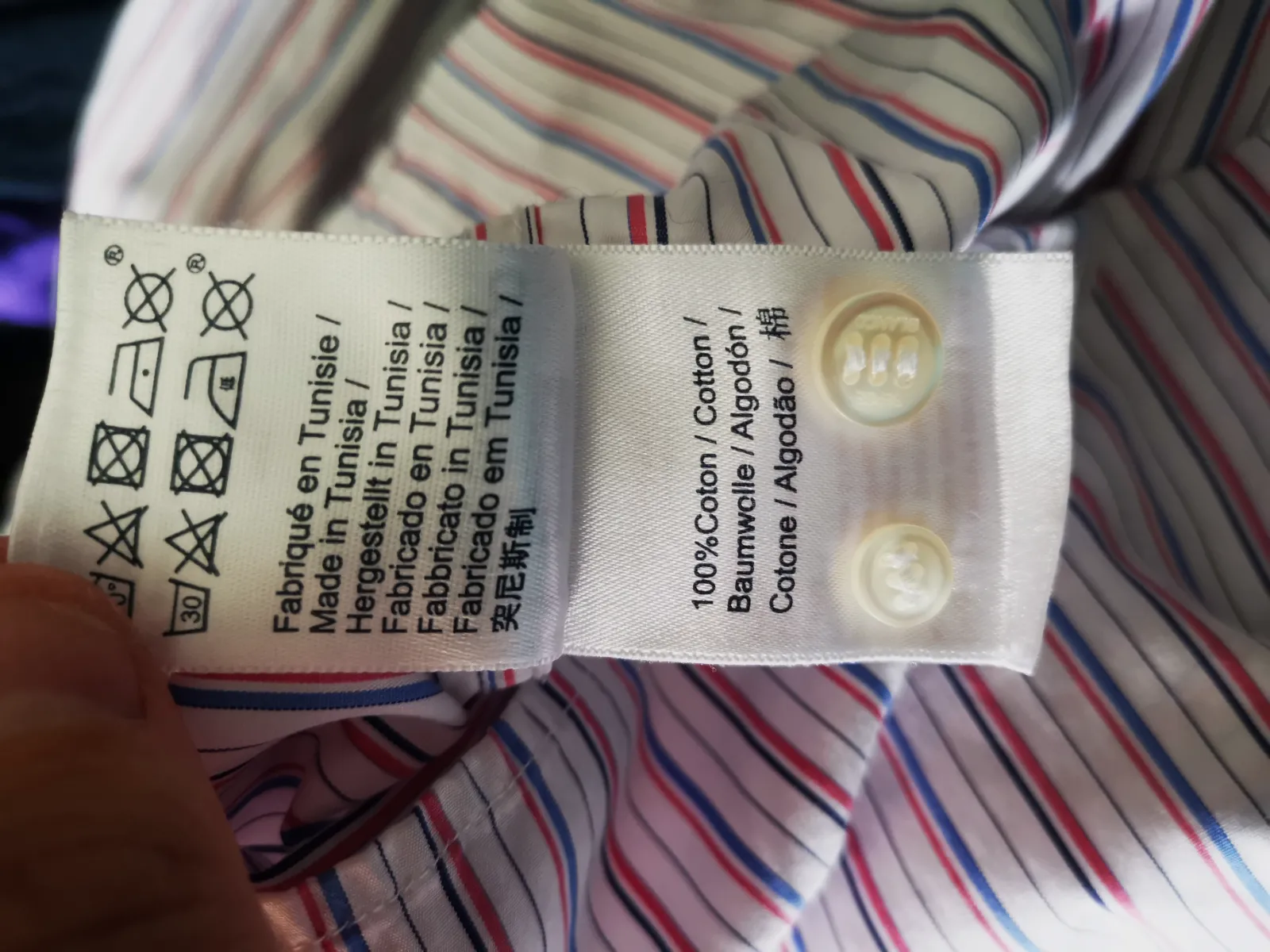 Chemise rayée à manches longues Serge Blanco – Serge Blanco – taille S 7