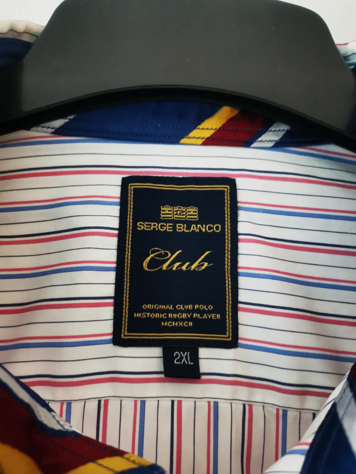 Chemise rayée à manches longues Serge Blanco – Serge Blanco – taille S 3