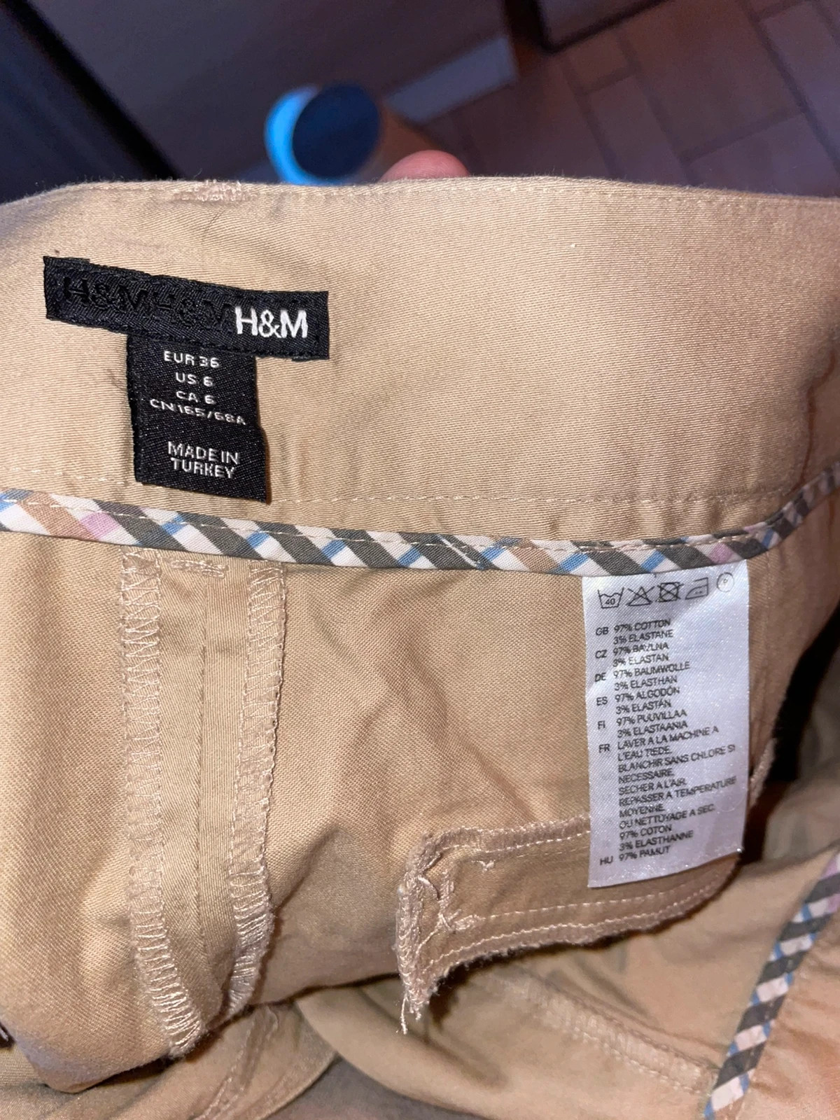 Chino en coton – H&M – taille S / 36 / 8 3