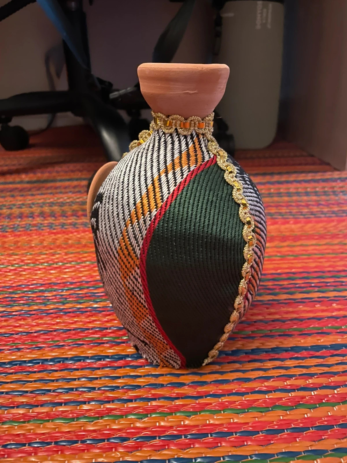 Jarre traditionnelle chaouia (amazigh berbère )en terre cuite fait main – Fait Main 3
