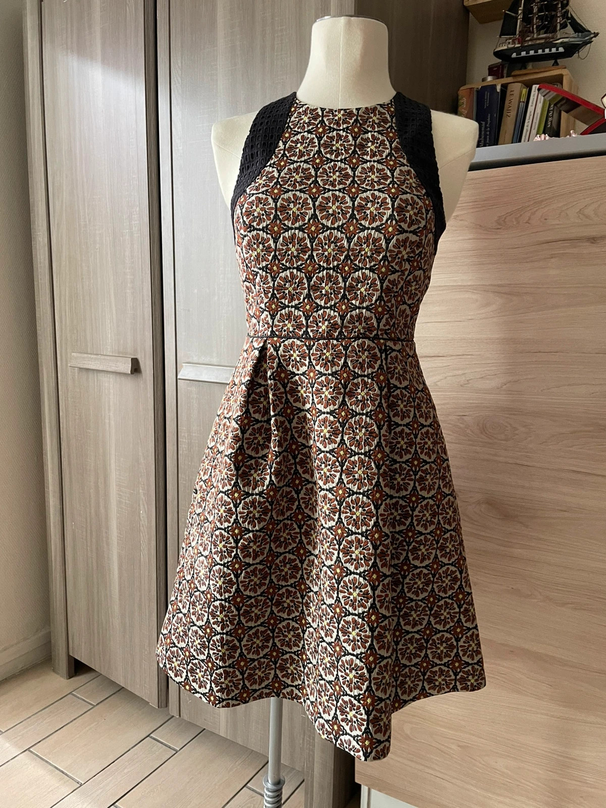 👗 Robe patineuse H&M - Jacquard & Dentelle taille S