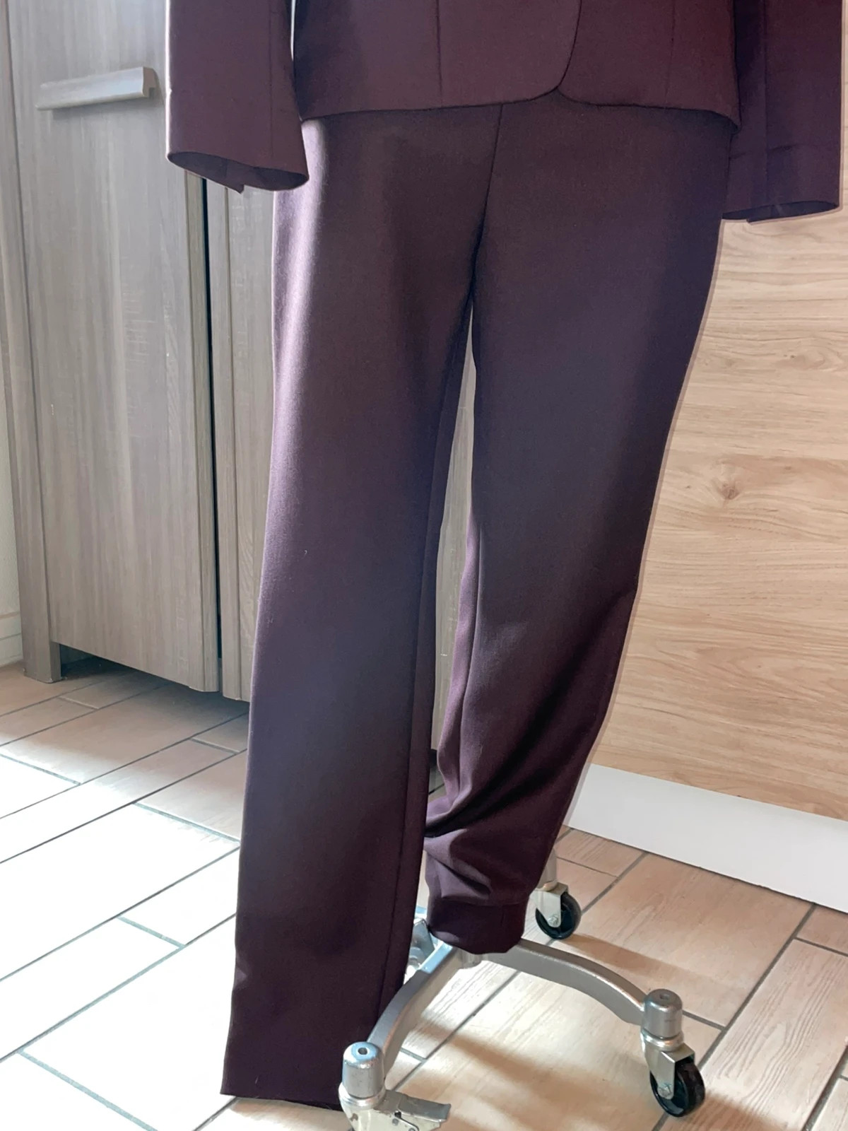 Ensemble Tailleur Caroll Paris - Chic & Intemporel - Prune/Bordeaux – Caroll – taille M / 38 / 10 3