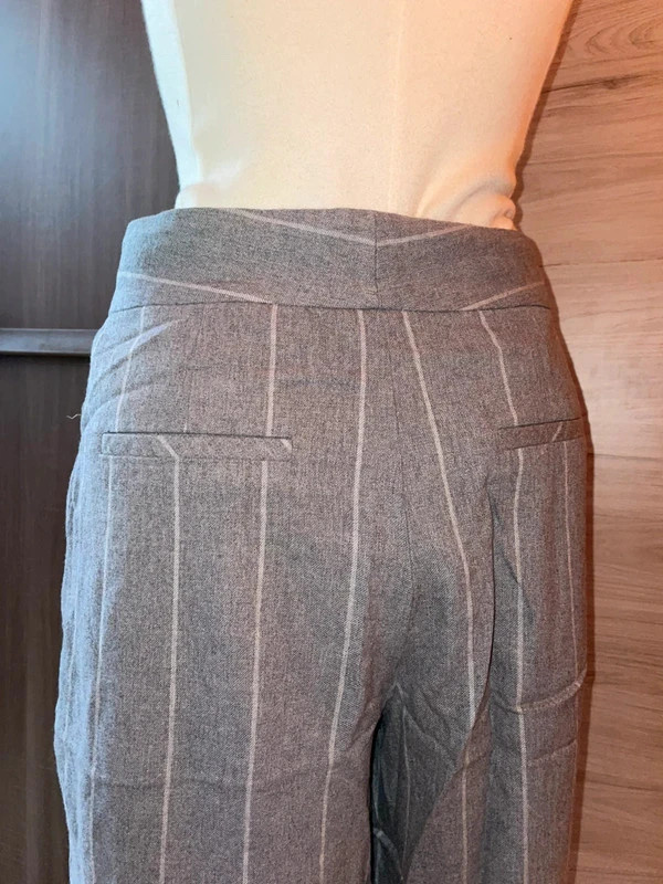 Pantalon large fluide à motifs géométriques en laine – Style bohème chic – Caroll – taille M / 38 / 10 4
