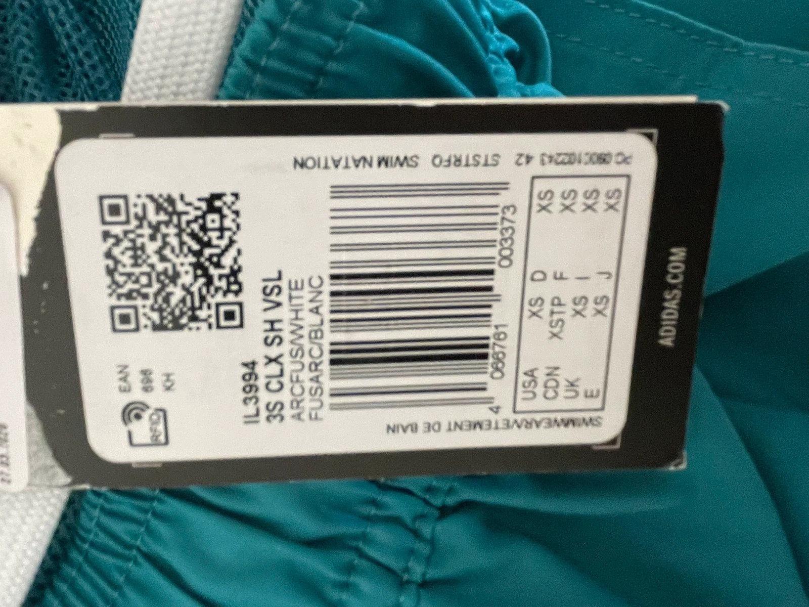 Short de bain – adidas – taille XS 4