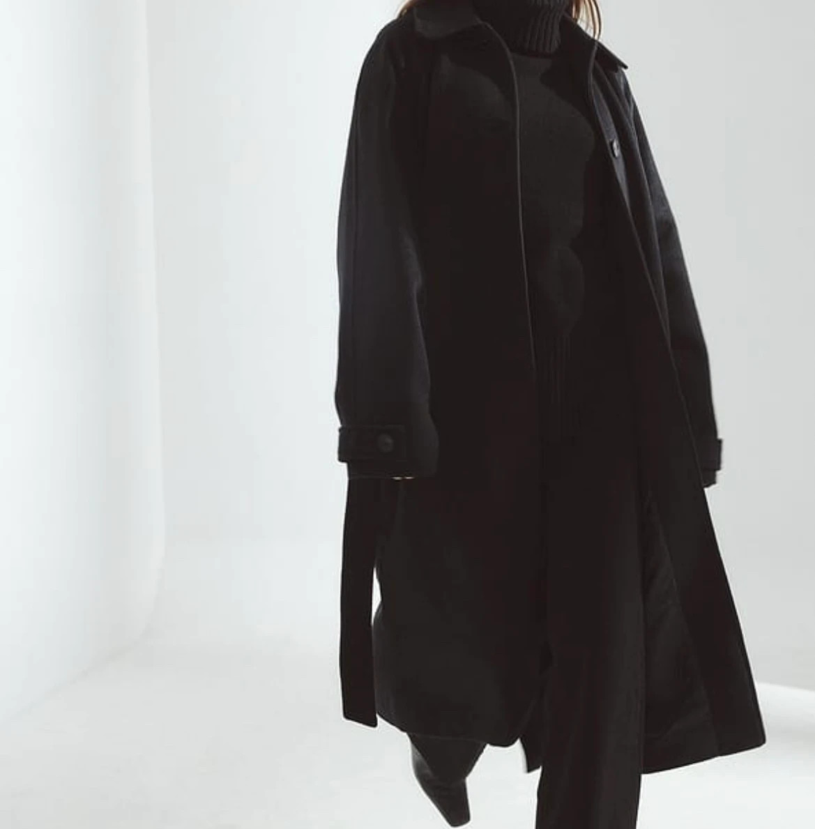 Manteau long oversize en laine à manches raglan – NA-KD – taille XL / 42 / 14 4